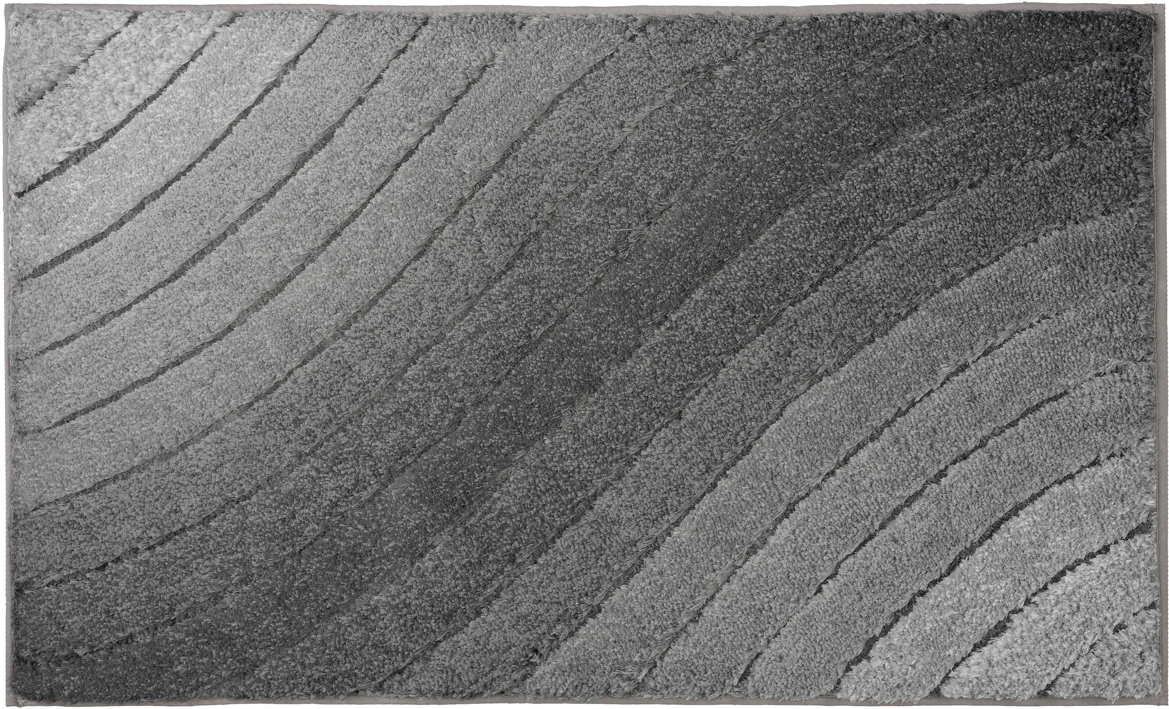 Kleine Wolke Badematte »Tender«, rutschhemmend beschichtet, fußbodenheizungsgeeignet, Badteppich, Wellen Design, mit Farbverlauf, Hoch-Tief Effekt, waschbar