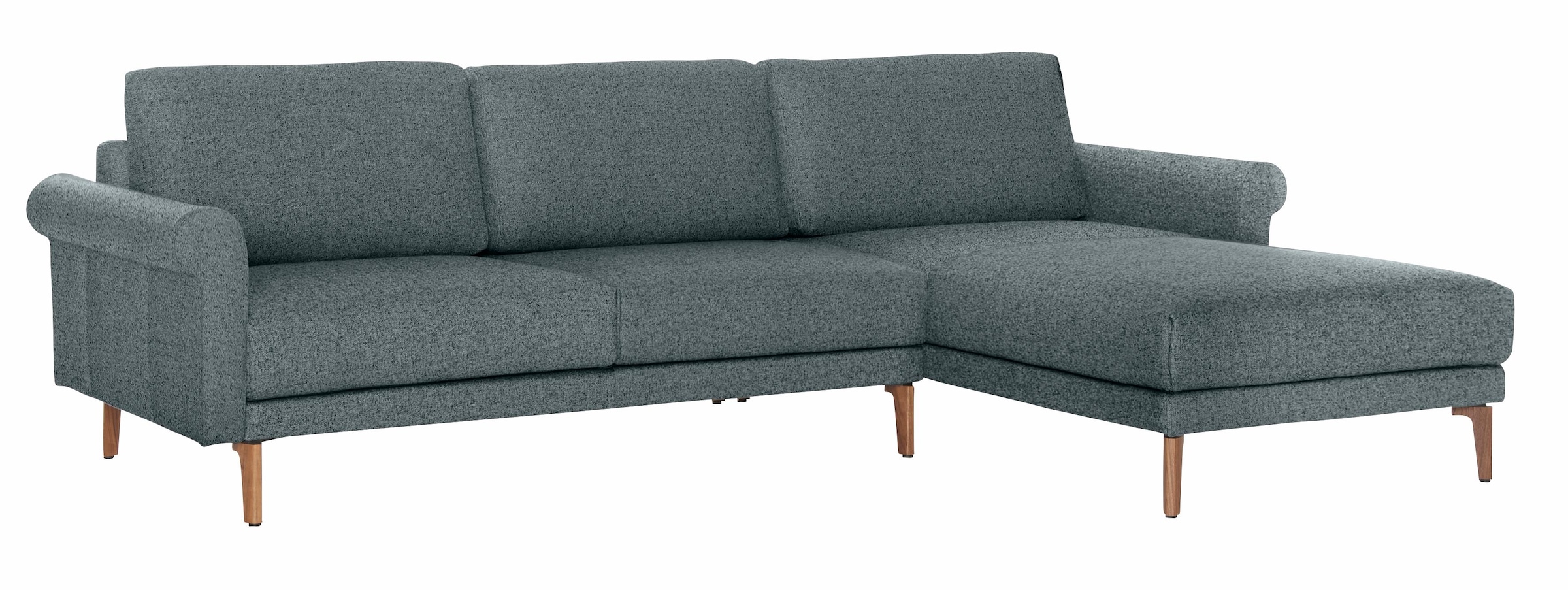 Creation BY ROLF BENZ Ecksofa »CR.450, Designecksofa, Polsterecke, L-Form, 282/178 cm (B/T)«, abgerundete Armlehne Schnecke, modern Landhaus, Leder oder Chenille
