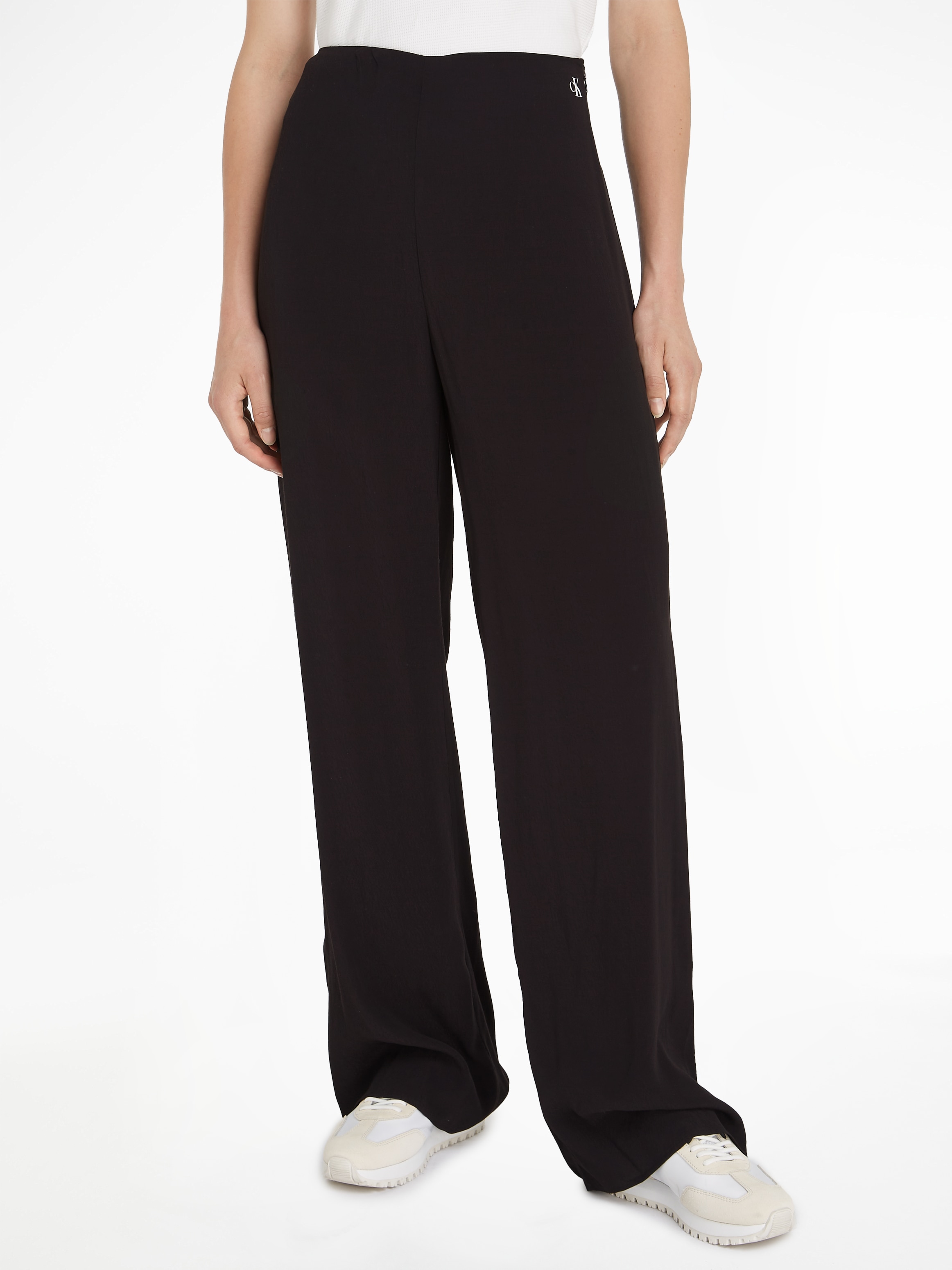 Anzughose »CHIFFON WIDE LEG PANT«, mit Markenlogo