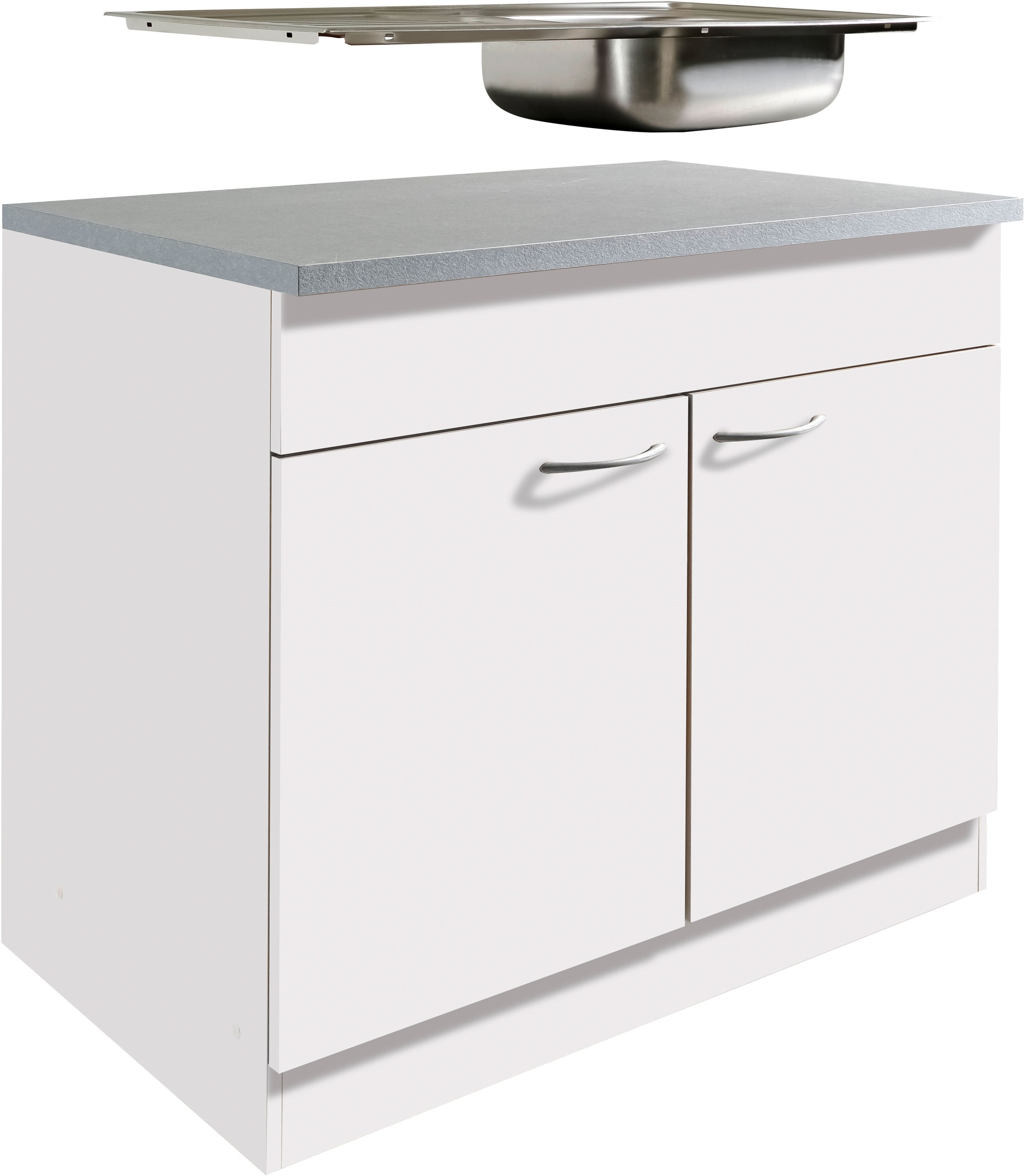 wiho Küchen Spülenschrank "Kiel" 100 cm breit, 60 cm tief