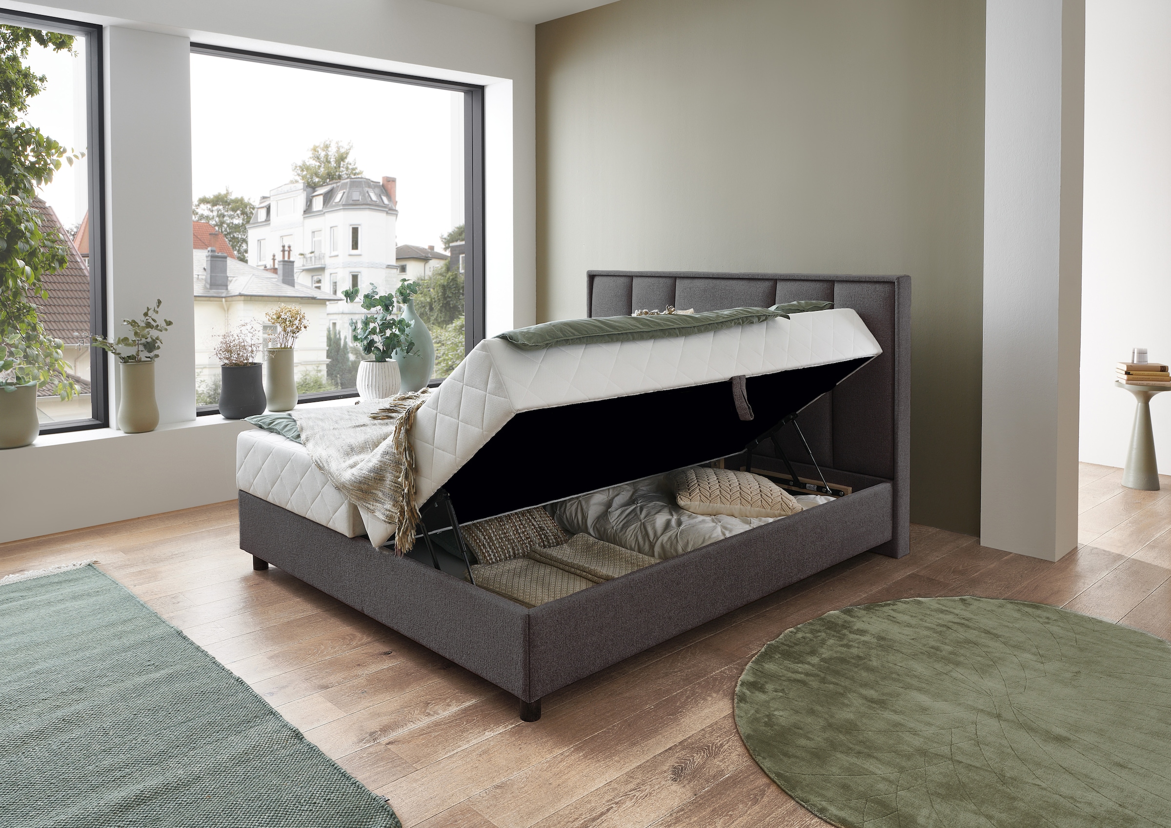 ATLANTIC home collection Boxbett »ARLA«, mit Taschen-Federkernmatratze und Bettkasten
