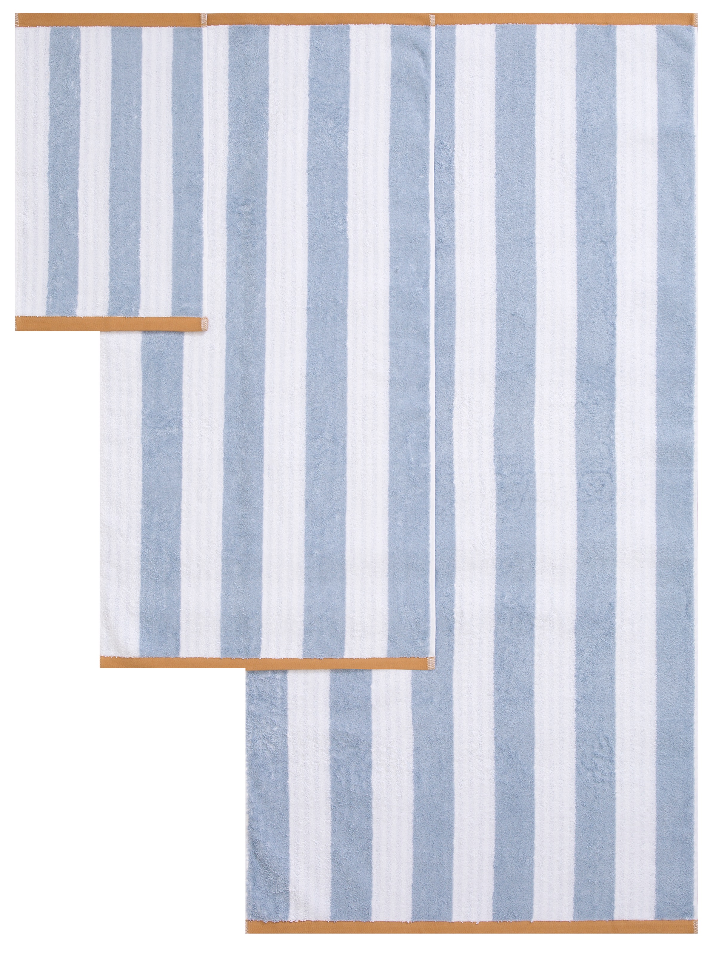 OTTO home Handtuch Set »Elenna, Handtücher, 100% Baumwolle, 500 gr/m², 8-tlg.« Set 8 Frottier Duschtücher, Handtücher, Gästehandtücher, modern, Streifen