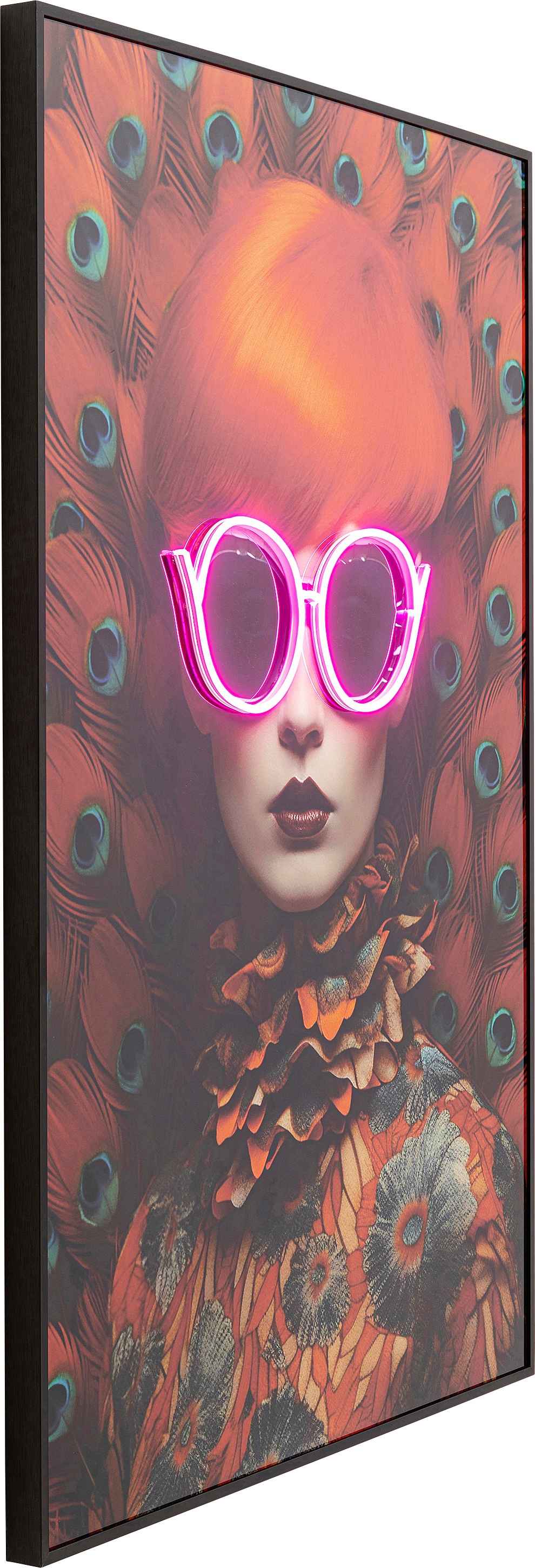 Kare Design LED-Bild »Gerahmtes Bild Fancy Lady 75x55cm« 1,  verschiedene Farben