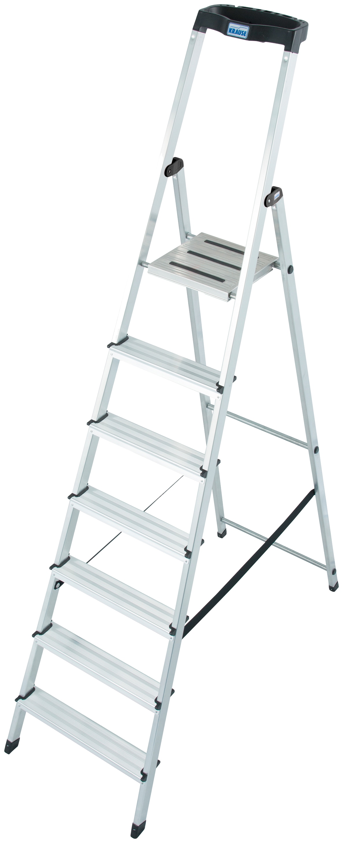 KRAUSE Stehleiter »Safety«, Aluminium, 1x7 Stufen, Arbeitshöhe ca. 350 cm