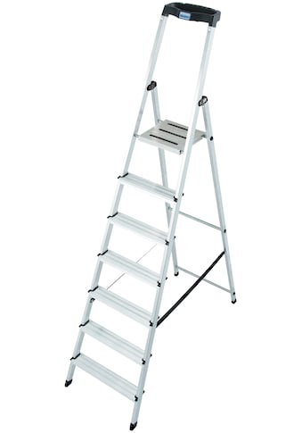 KRAUSE Stehleiter »Safety«, Aluminium, 1x7 Stufen, Arbeitshöhe ca. 350 cm kaufen