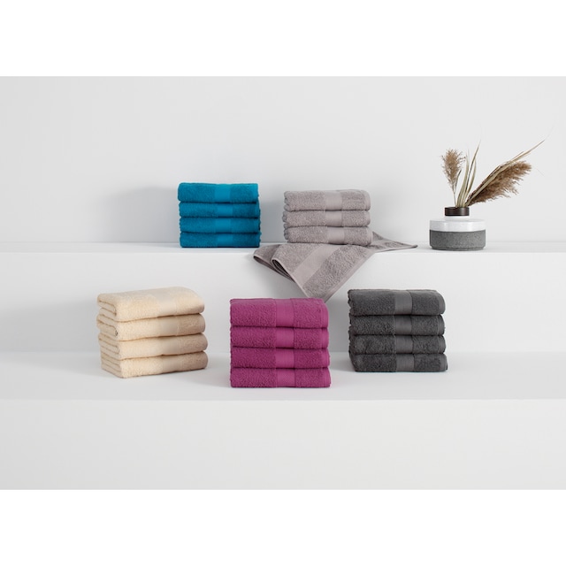 Home affaire Handtücher »Eva«, (4 St.), Premium-Qualität 550g/m²,  flauschig, Handtuchset aus 100 % Baumwolle online kaufen