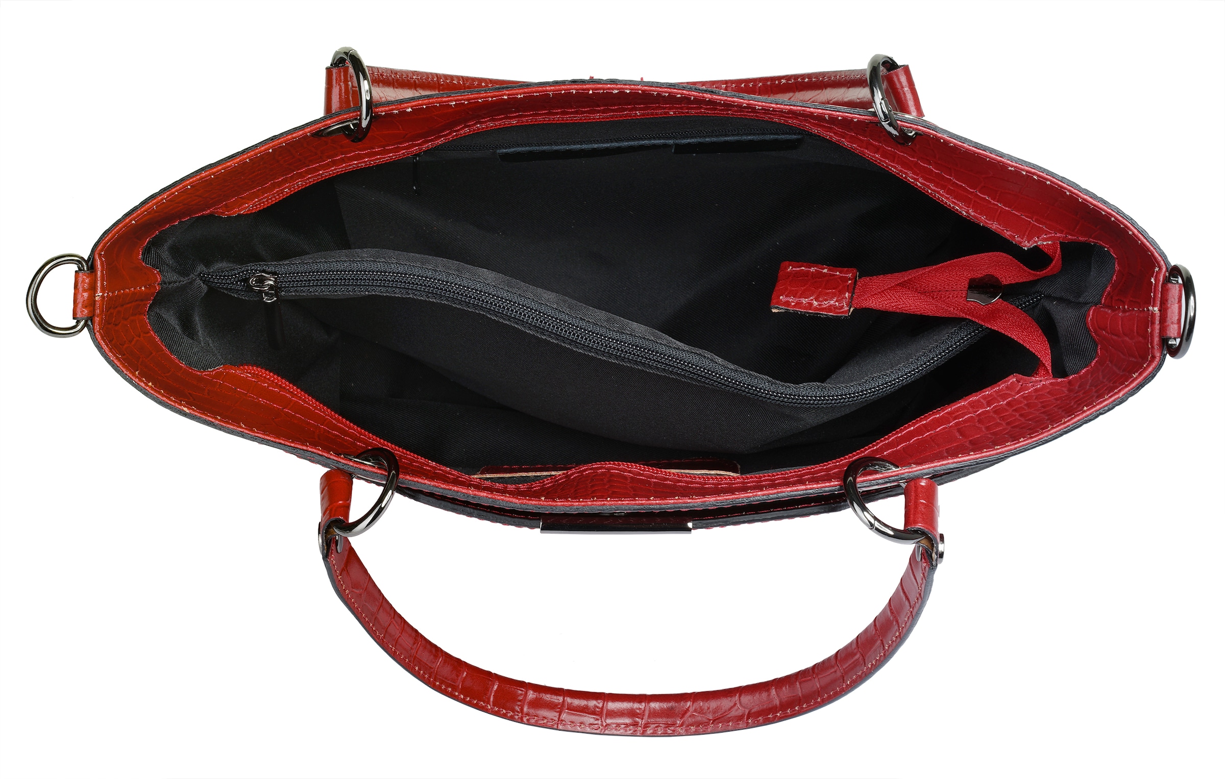 Cluty Henkeltasche echt Leder, Made in Italy