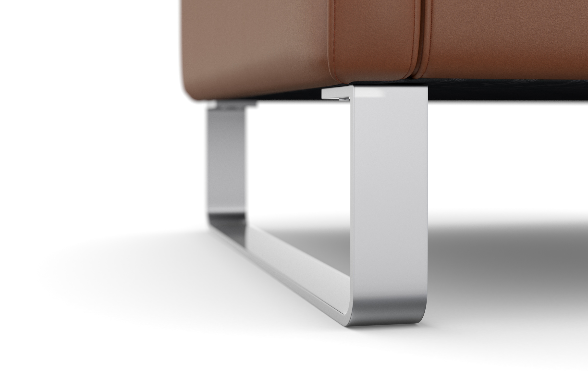 machalke® Sessel »single«, Ledersessel mit Metallkufen