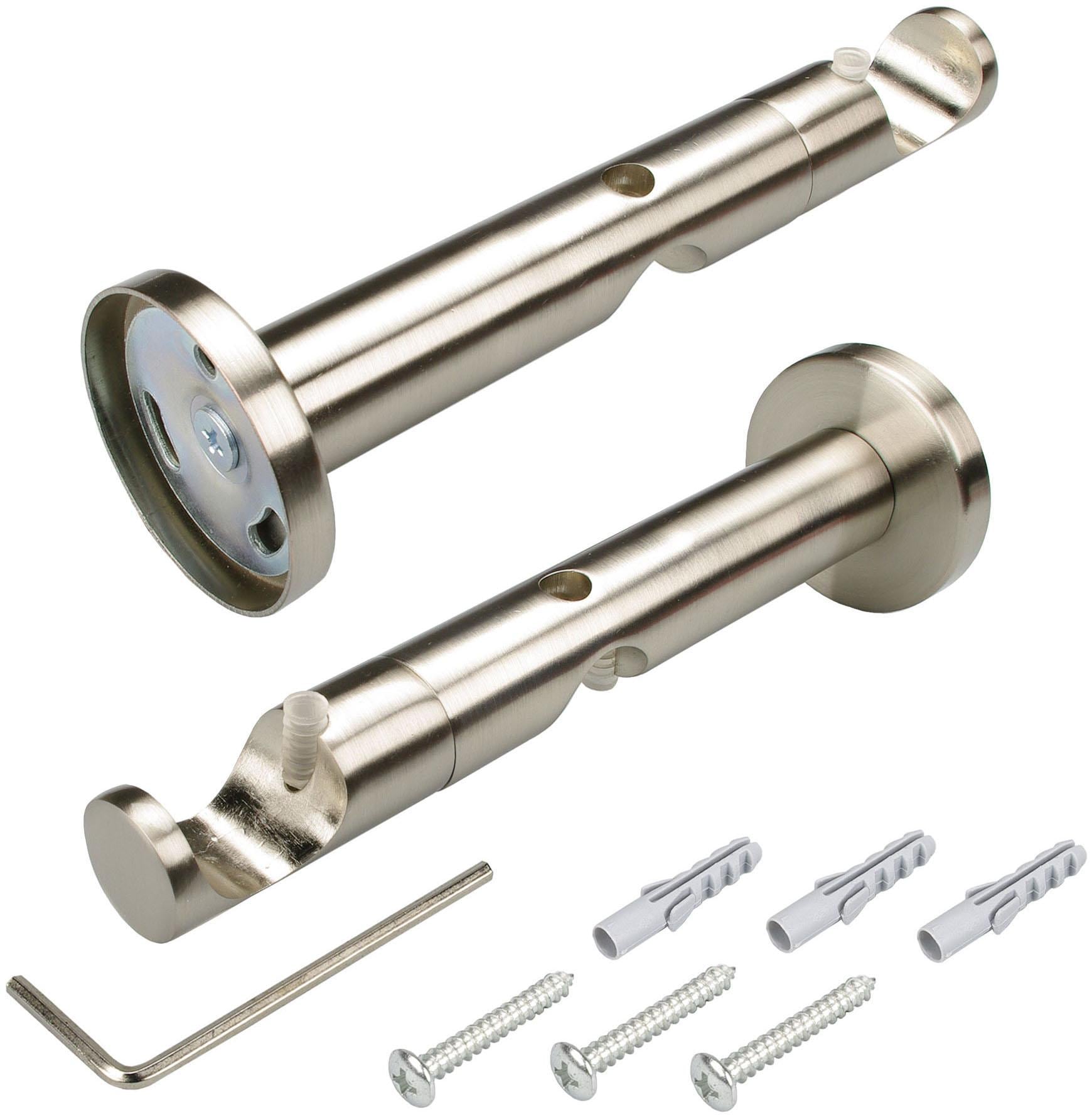 Liedeco Gardinenstange »CELBULLE02SG2L«, 2 läufig-läufig, Fixmaß, 2-läufig im Fixmaß Ø 25/20 mm