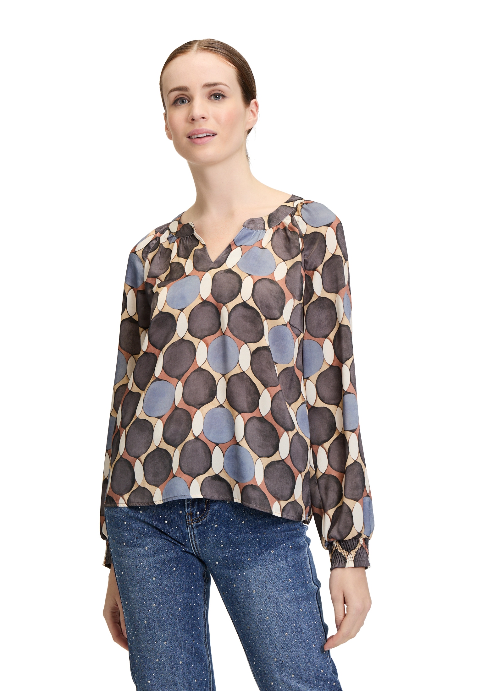 Cartoon Klassische Bluse »Casual-Bluse mit Muster«