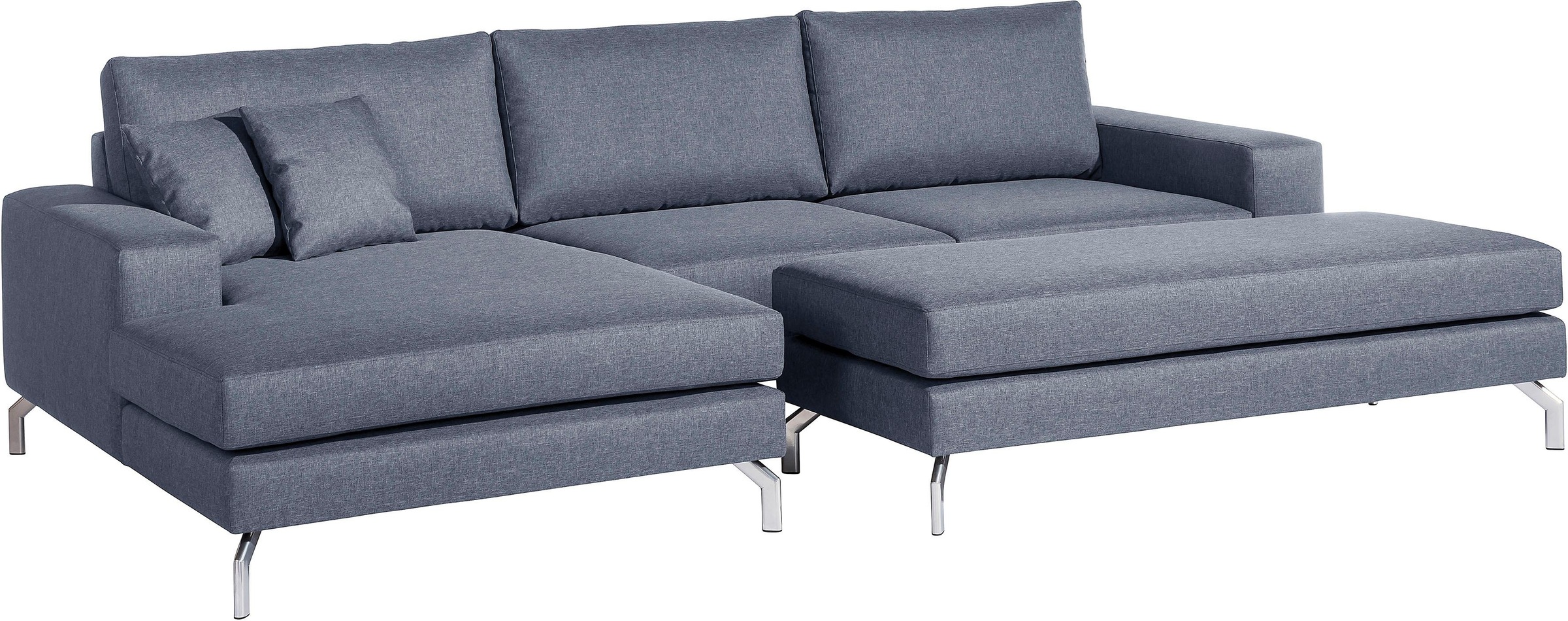 Max Winzer® Hocker »Flori«, mit abgewinkelten Chromfüßen