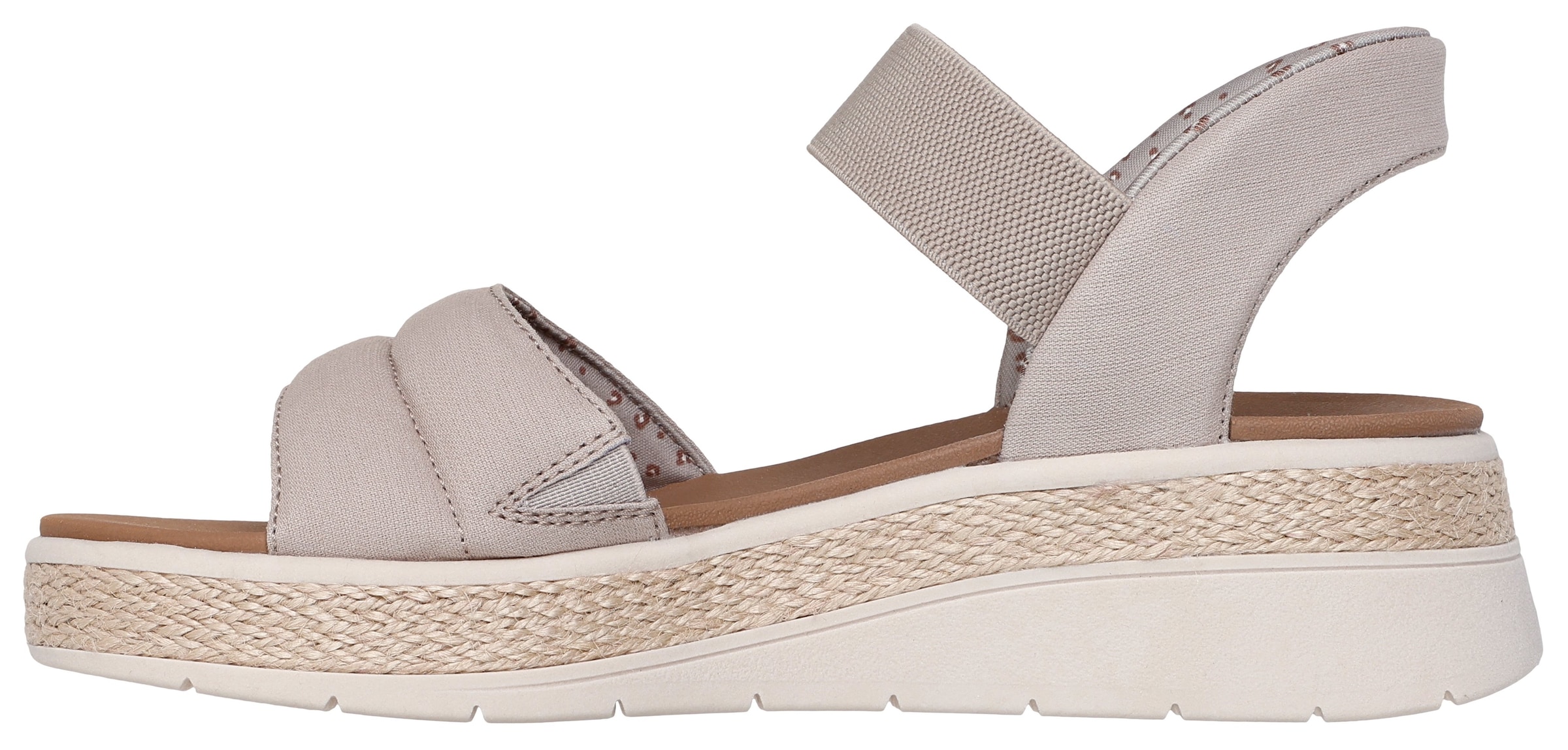 Skechers Sandale »BOBS SUN RAY«, Keilsandale, Sandalette, Plateausandale mit Plush Foam