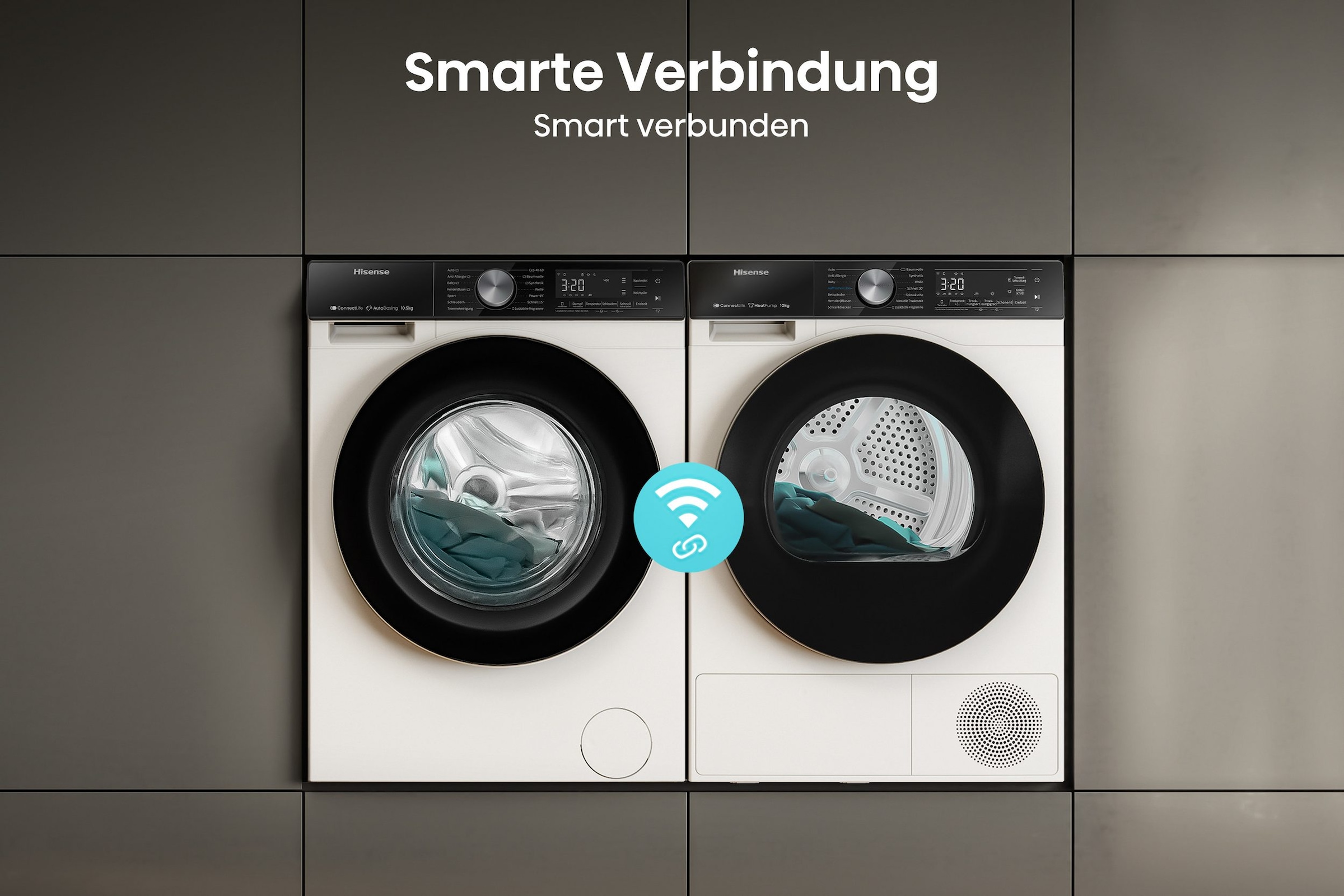 Hisense Waschmaschine »WF5S1045BW« 10,5 kg 1400 U/min AutoDosing