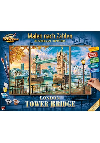 Malen nach Zahlen »Meisterklasse Triptychon - London - Tower Bridge«