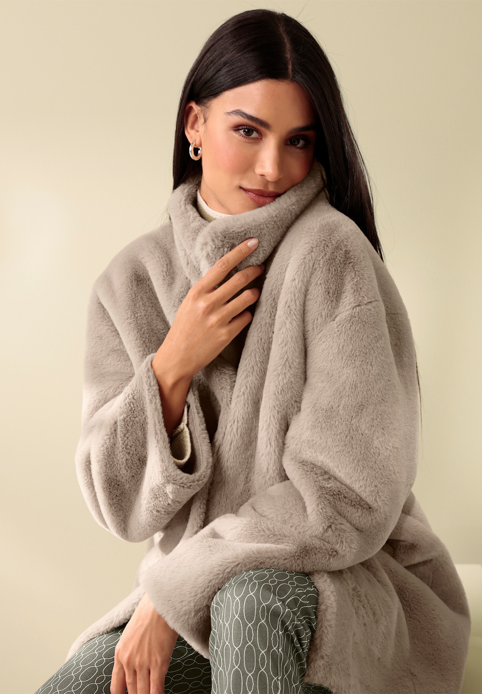 heine Langjacke »Wende-Mantel Mantel zum Wenden« ohne Kapuze