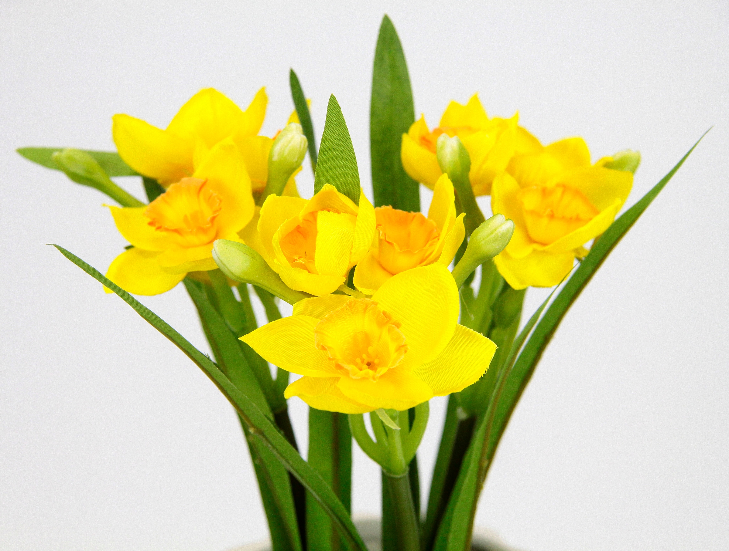 I.GE.A. Kunstblume »Narzissen«, Im Topf aus Keramik Gesteck Osterglocken Künstliche Frühlingsblume