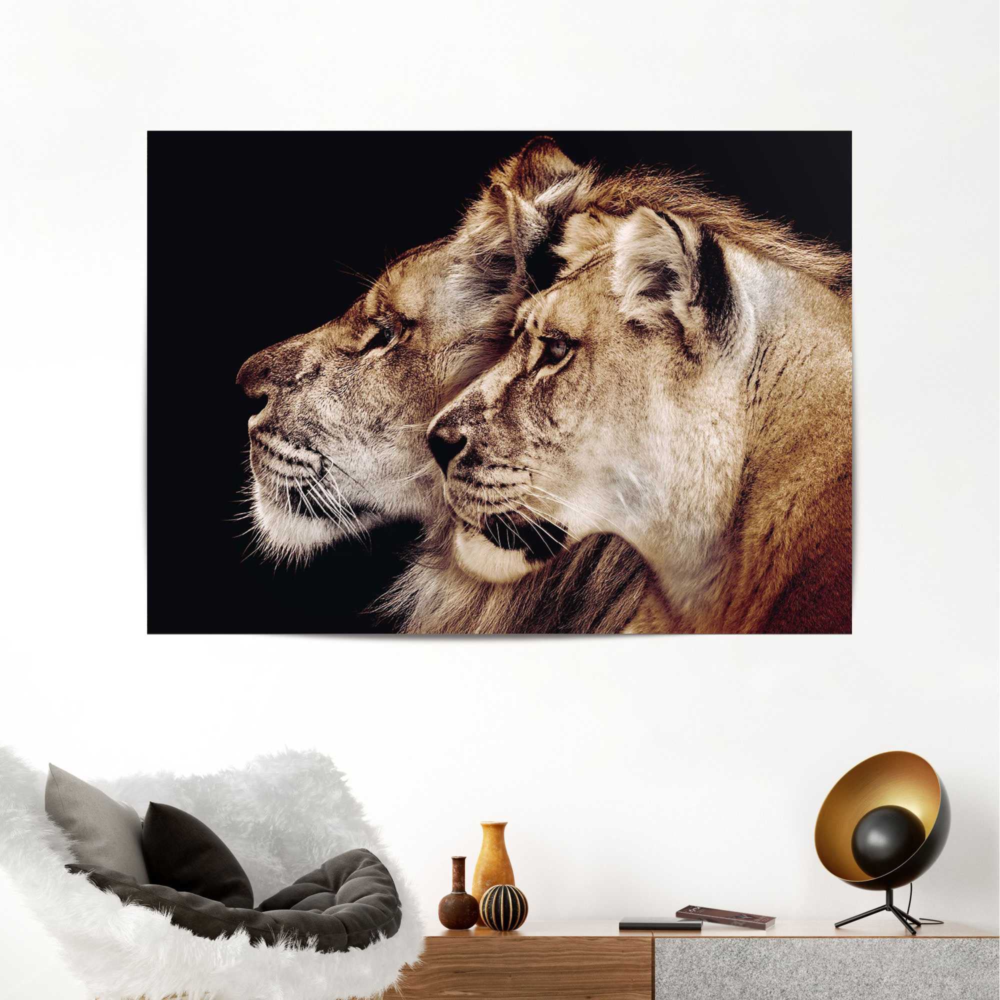 Reinders! Poster »Löwe und Löwin« bequem kaufen