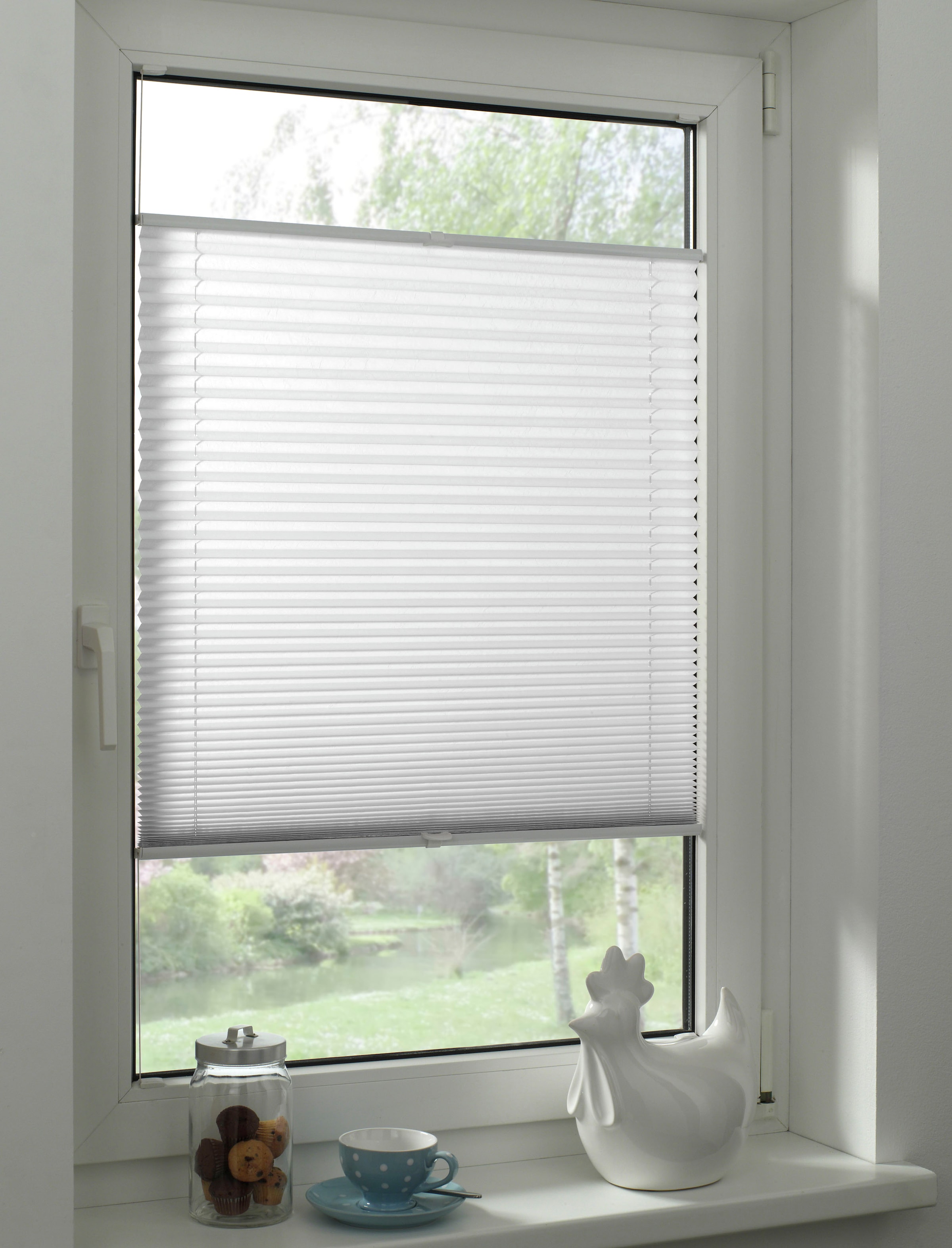 GARDINIA Plissee »Concept Tageslicht« blickdicht mit Bohren verspannt in der Breite kürzbar