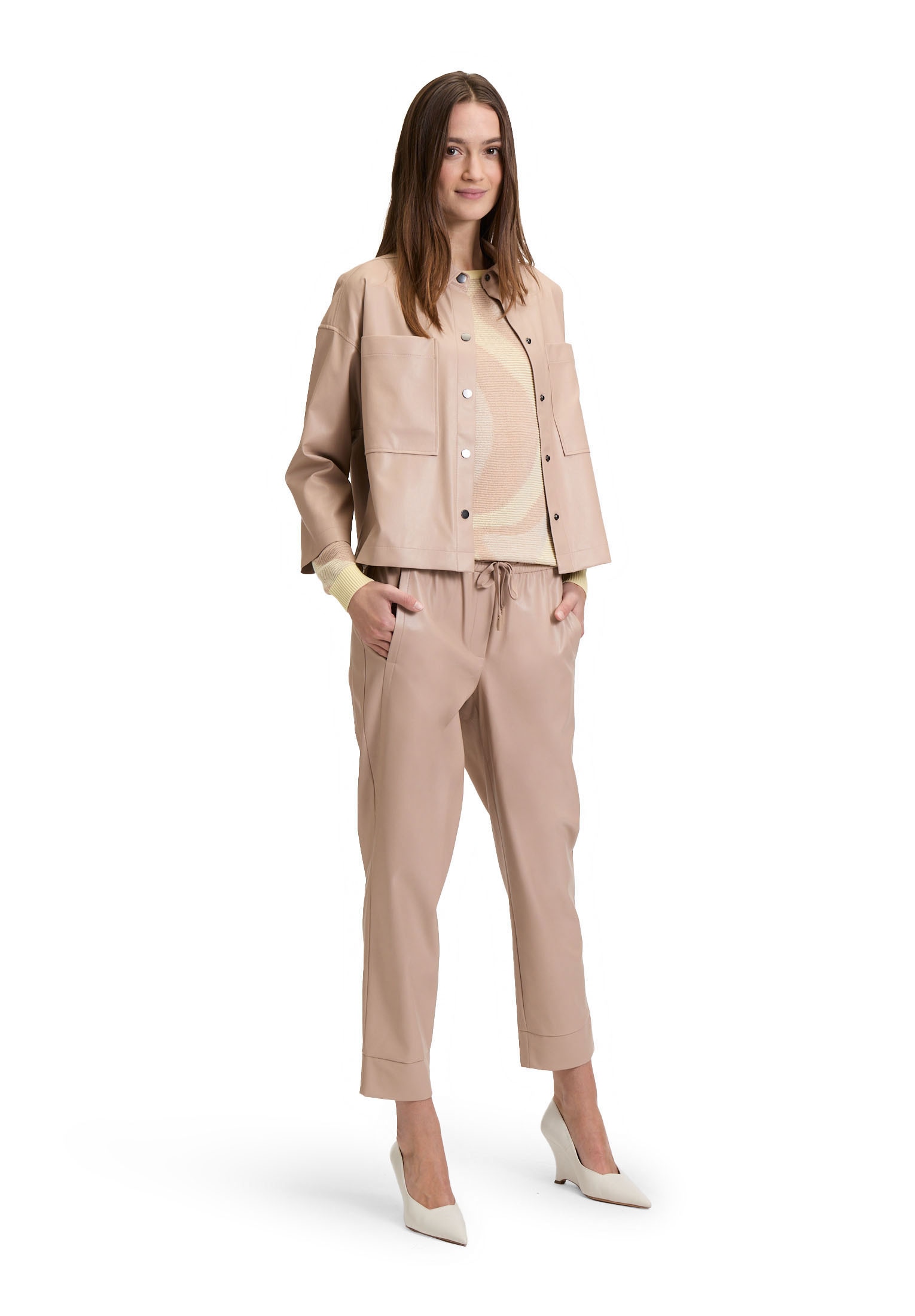 Betty&Co Schlupfhose »Schlupfhose mit Bindegürtel«
