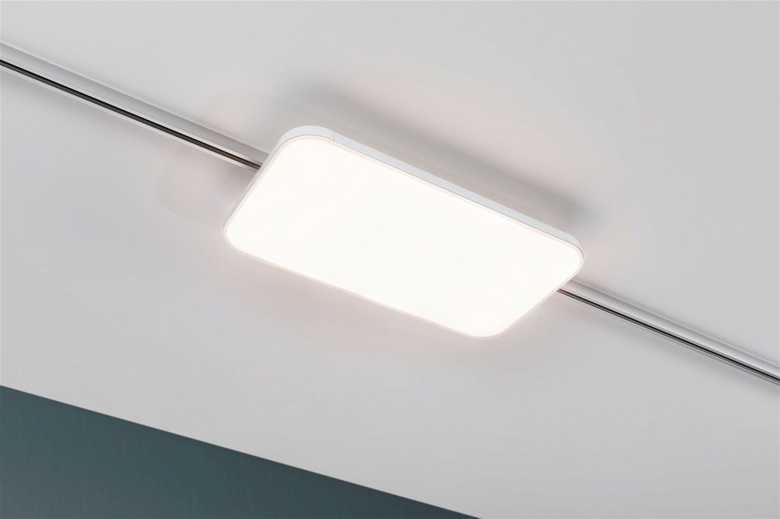 Paulmann Schienensystem-Leuchten »URail Panel Campo  1541,7lm 15,5W 3000K dimmbar 230V Weiß« LED-Modul 1 Stk. Warmweiß