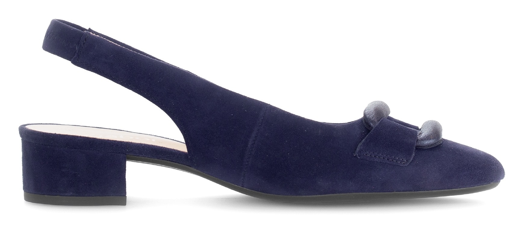 Gabor Slingpumps, Blockabstz, Festtagsschuh, Hochzeitsschuh mit elastischem Riemchen