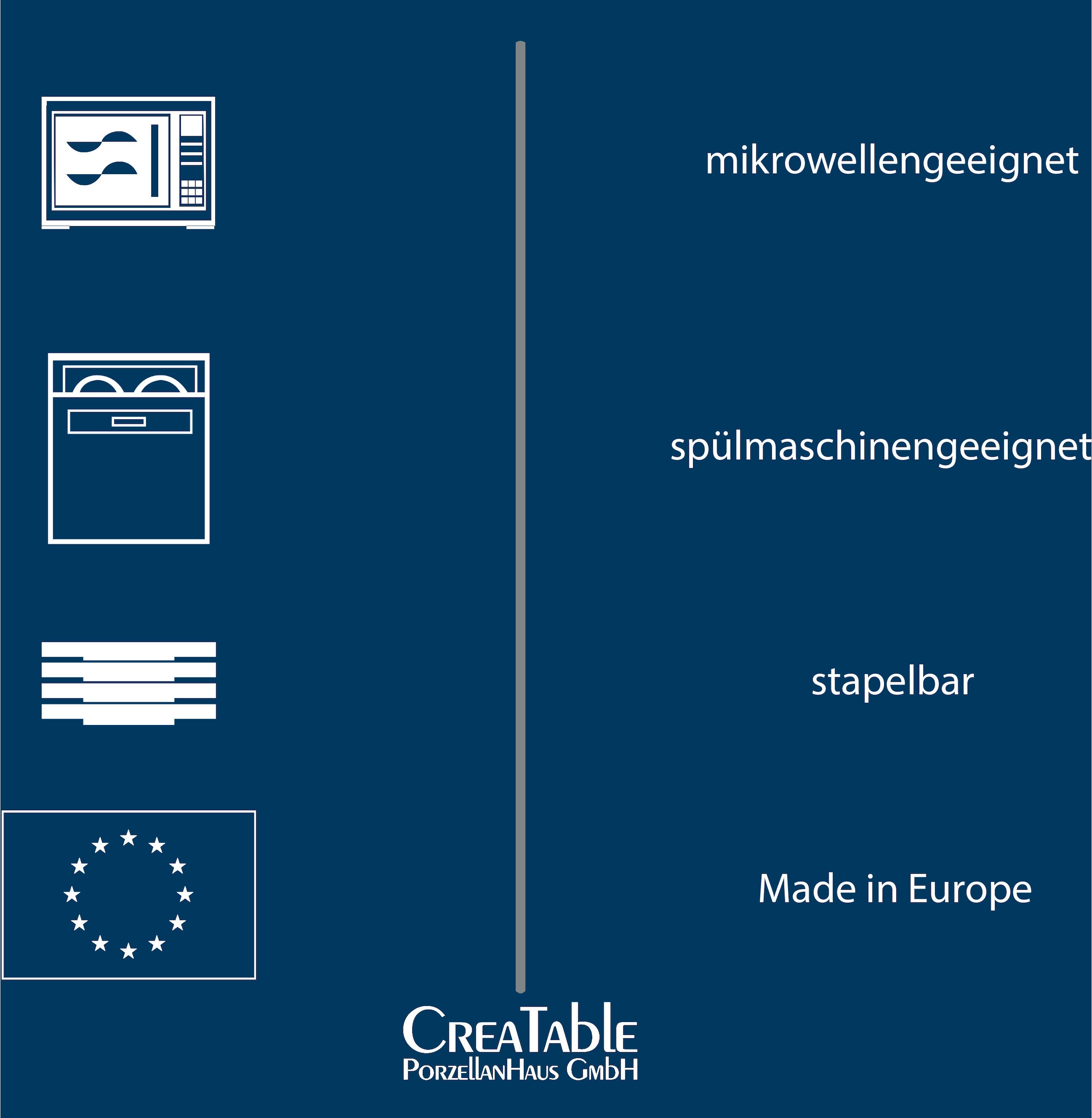 CreaTable Kombiservice »Geschirr-Set Sofia«, (Set, 8 tlg., Kaffeeservice und Tafelservice im Set, für 2 Personen), Service, klassisch elegantes Relief, 8 Teile, für 2 Personen