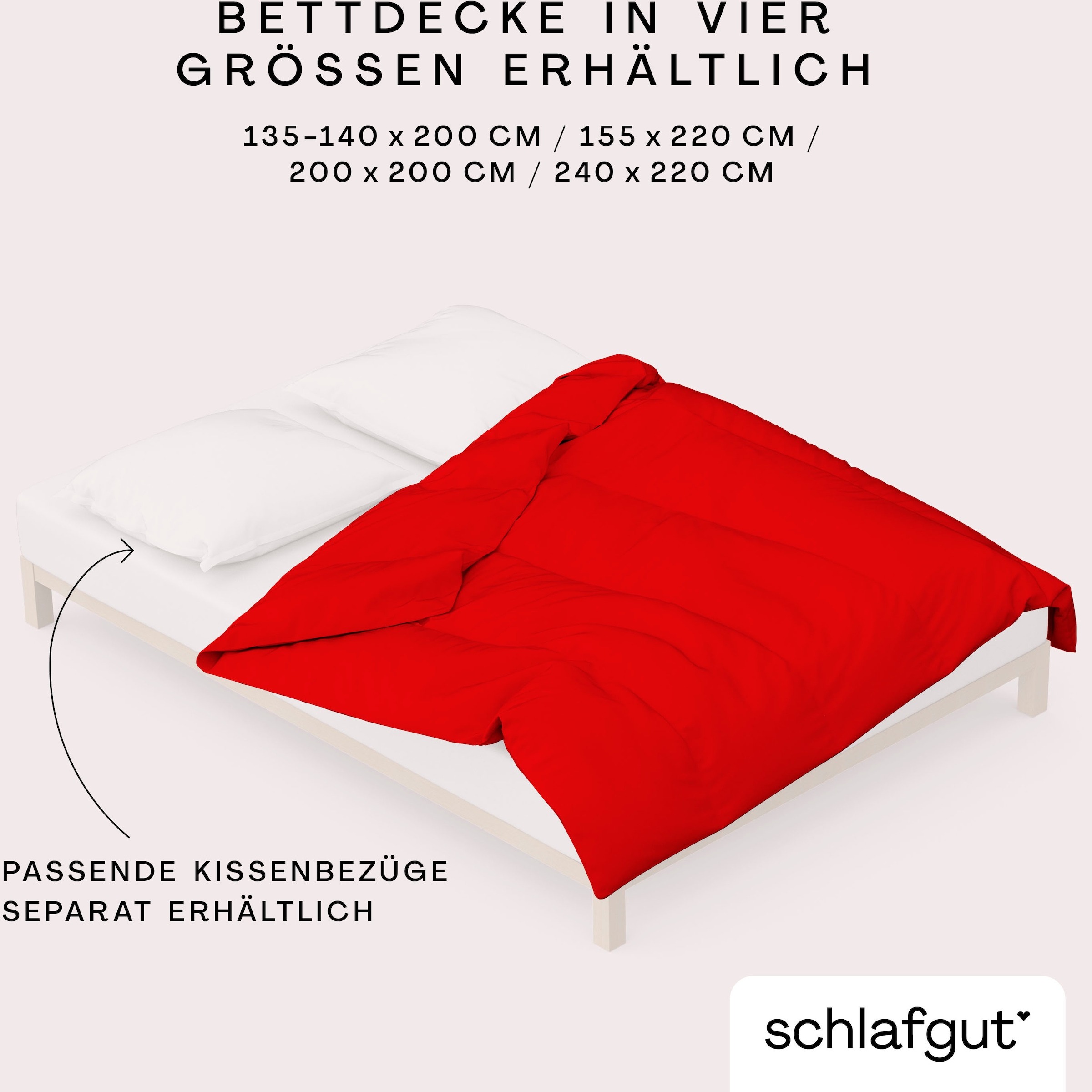 Schlafgut Bettbezug »Premium Bettbezug Knitted Jersey (1 St)« Ton-in-Ton Reißverschluss, Bio-Baumwolle mit Elasthan, Uni, OEKO Tex