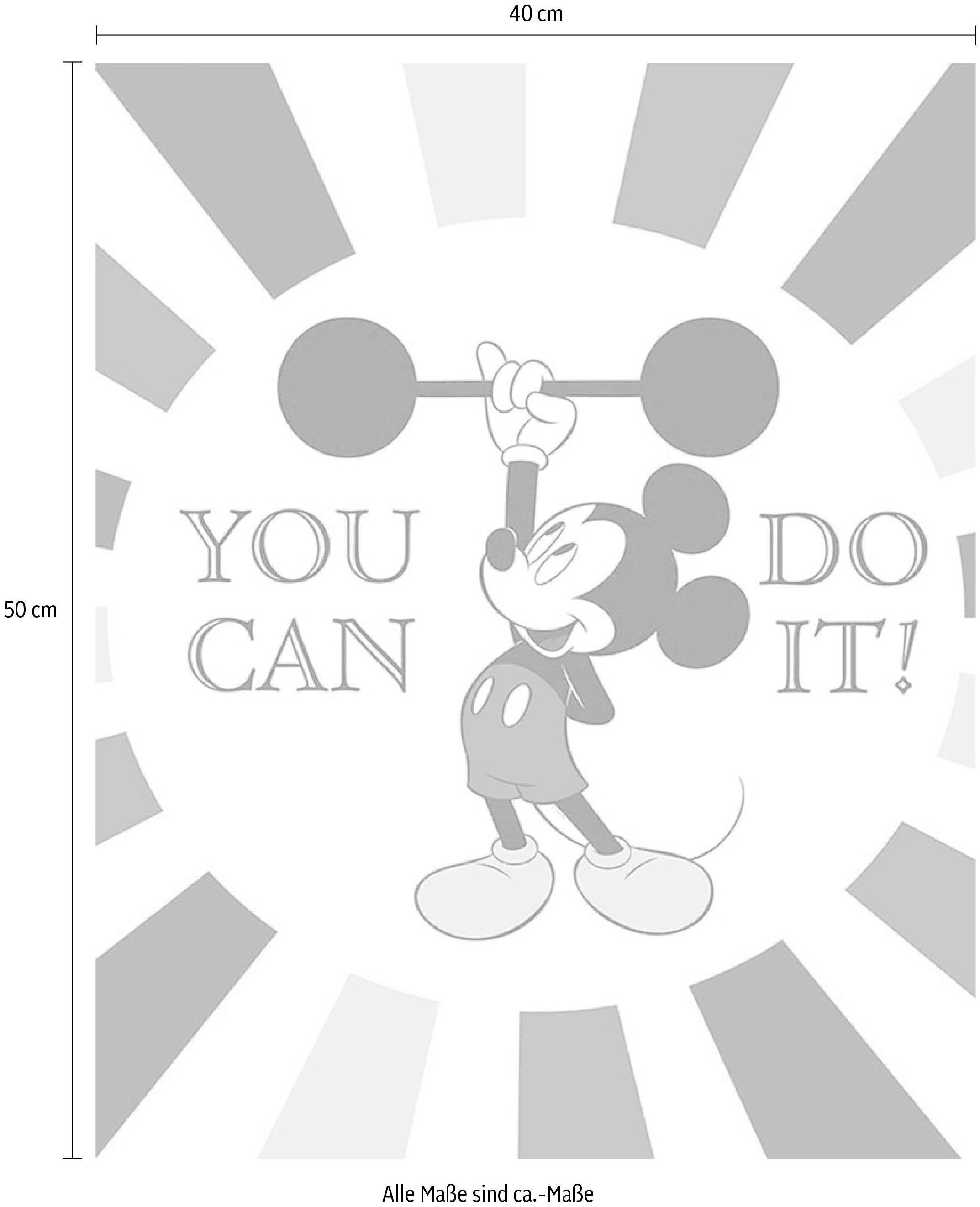 Komar Bild »Mickey Mouse Do it«, Disney, (1 St.), Wandbild zur Dekoration im Kinderzimmer - ohne Rahmen