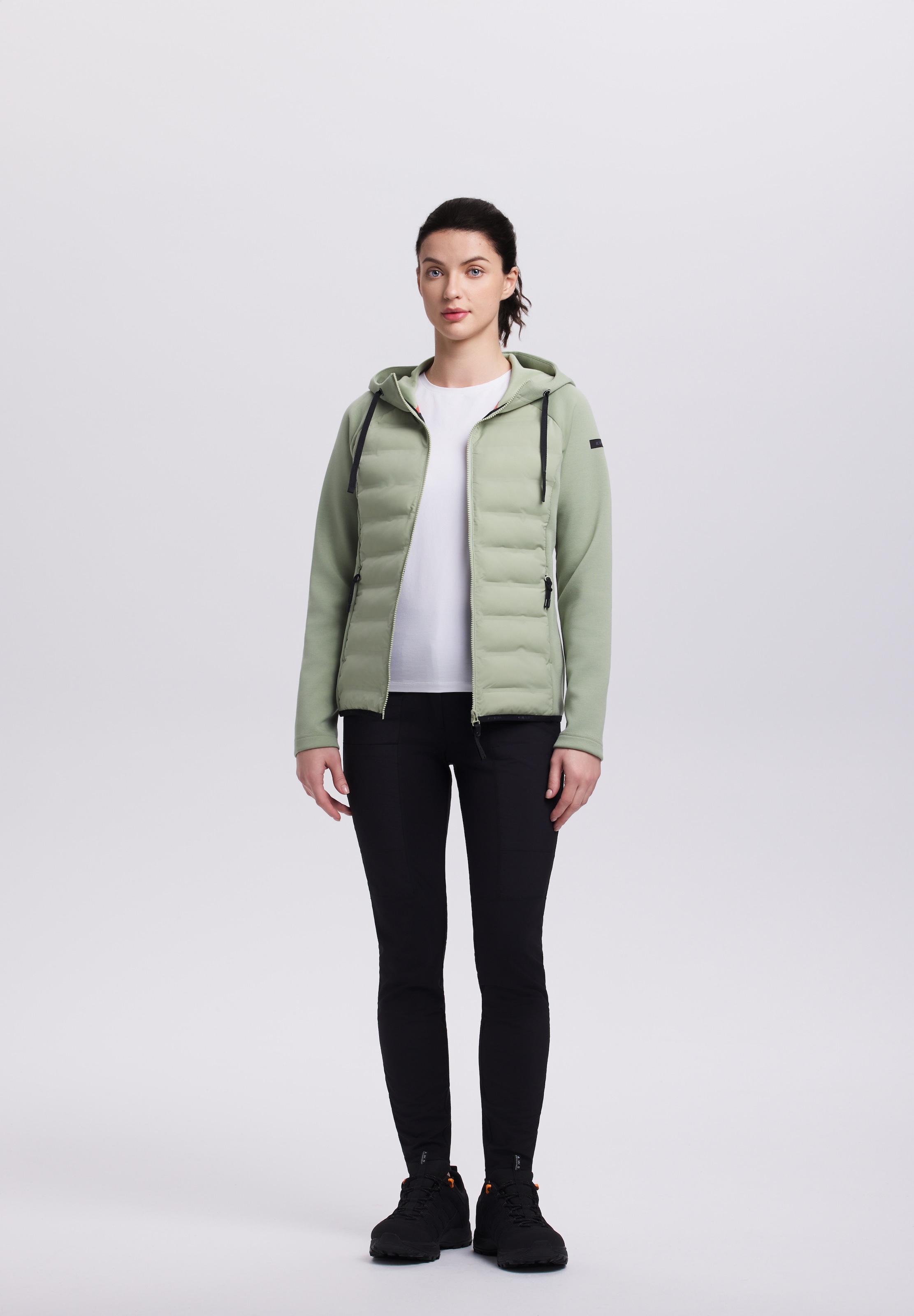 Icepeak Hybridjacke »ICEPEAK ASHBURN« für Erwachsene, mit wärmenden Materialeigenschaften, mit Kordelzügen