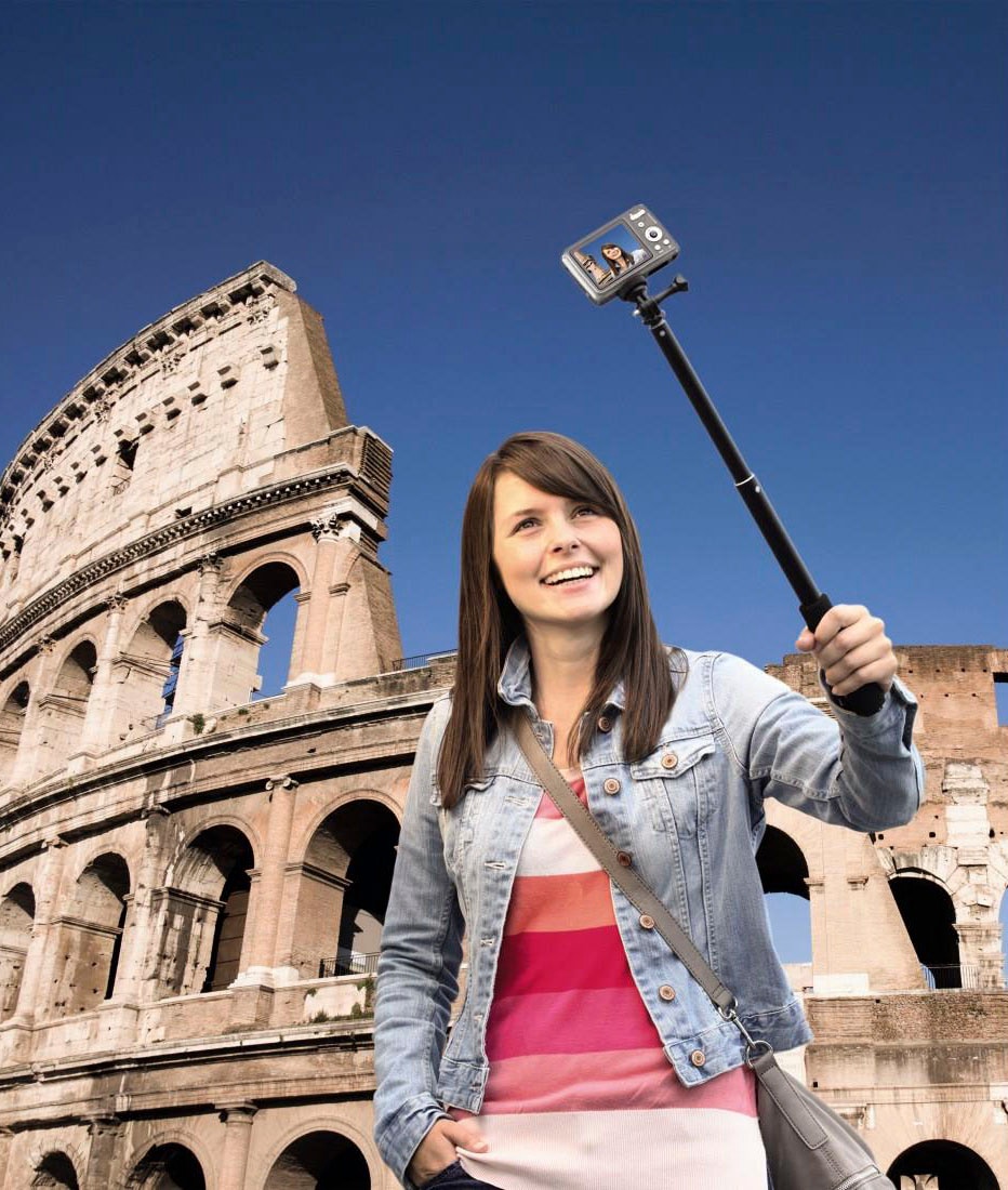 Hama Selfie-Stick »Selfie Stick Selfie 90 für Action Cams, Digitalkameras, GoPro«