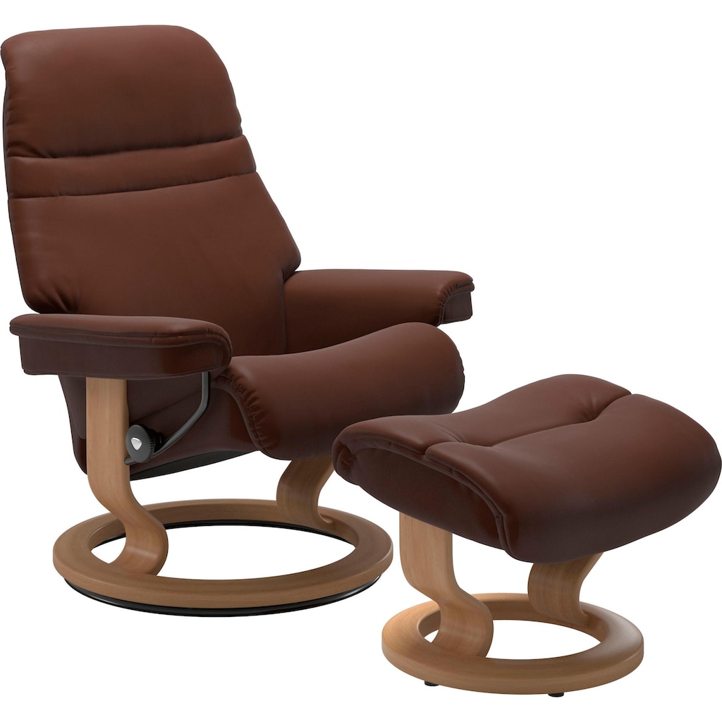 Stressless® Relaxsessel »Sunrise«, (Set, Relaxsessel mit Hocker)