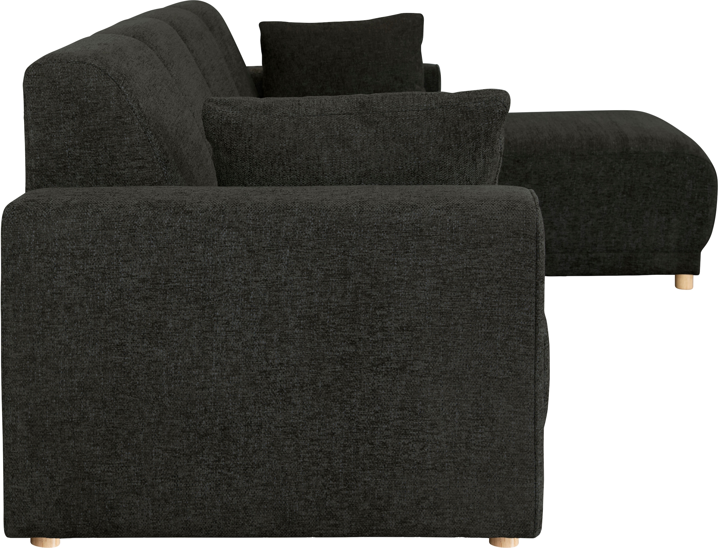 Home affaire Ecksofa »LEMPS wahlweise Recamiere links oder rechts L-Form«, incl. Zierkissen, Stellmaße 297x162 cm