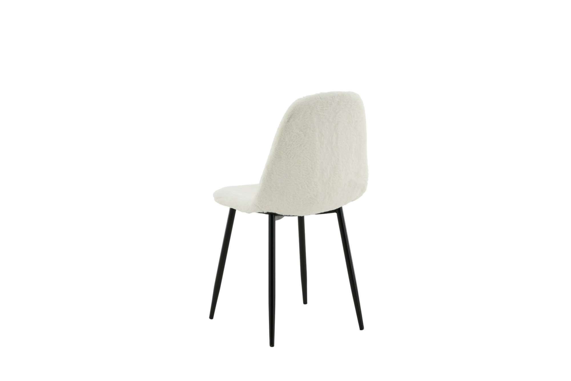 Venture Home Esszimmerstuhl »Polar Fluff, 2er-Set Esszimmerstühle in Weiß-Teddy, 150 kg belastbar« () 2 Stk.Polsterstuhl, Plüsch-Bezug, Metallbeine, weich, kuschelig