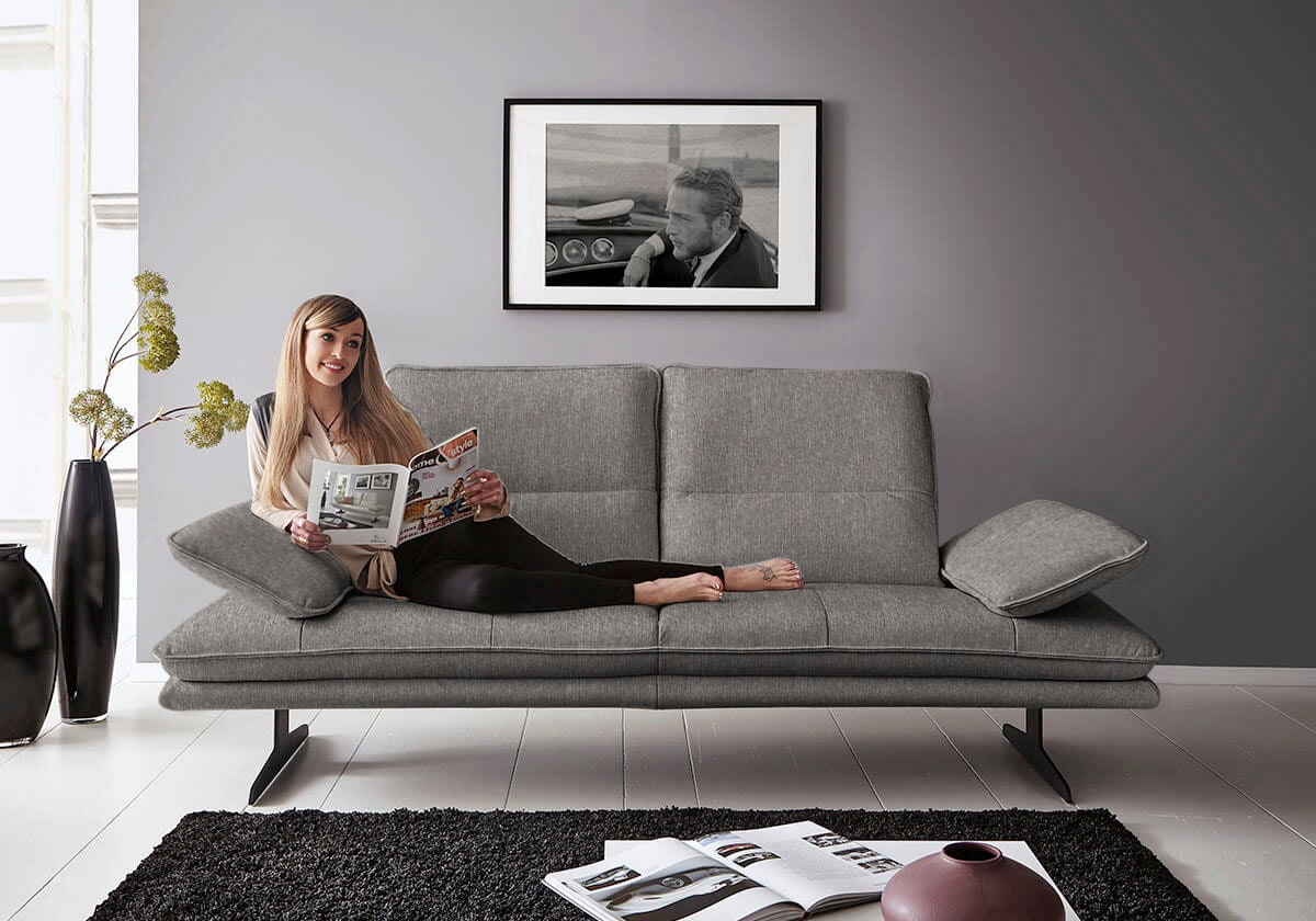 W.SCHILLIG 2-Sitzer »broadway« Sitztiefenverstellung, Kopfteil- & Seitenteilverstellung, Breite 216cm