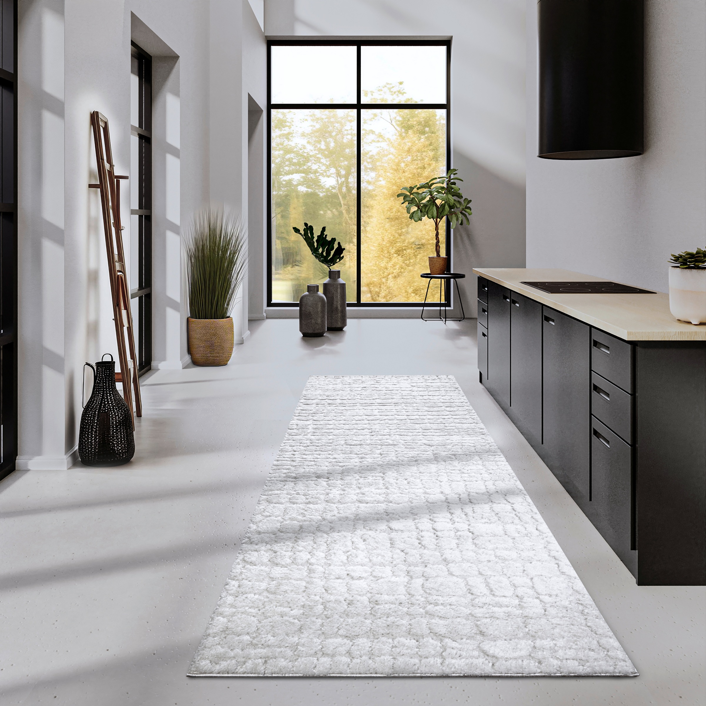 ELLE DECORATION Designteppich »Artistique«, rechteckig, 18 mm Höhe, Hochflor, Shaggy, Läufer, weich, Langflor, modern, Hoch Tief Effekt