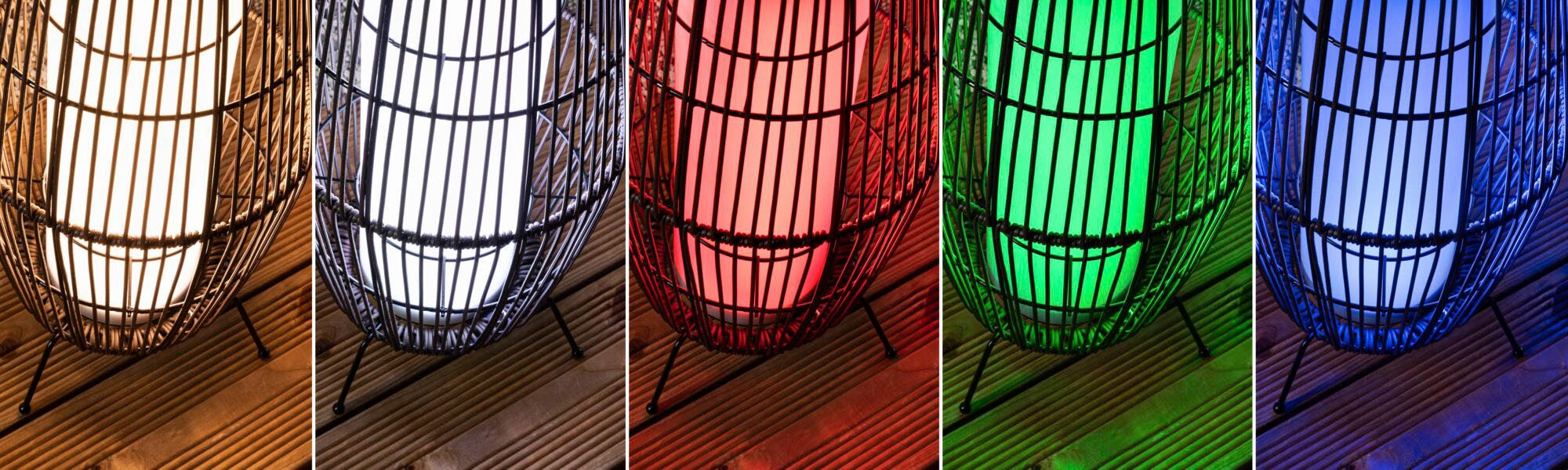 Paulmann LED Gartenleuchte »Outdoor Plug & Shine Basket 40 RGBW ZigBee IP44«, 1 flammig, ZigBee IP44 RGBW