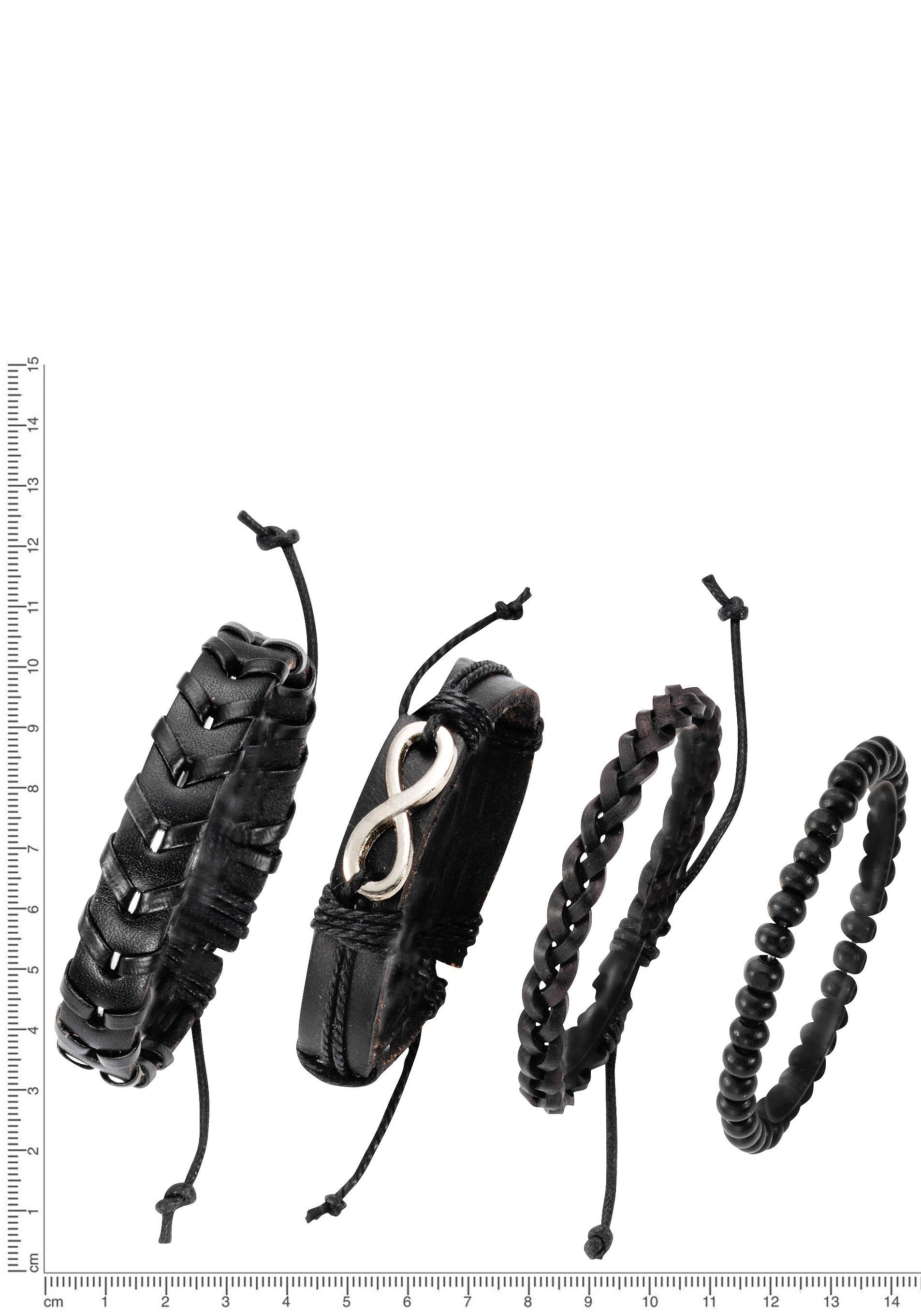 Firetti Armband Set »Infinity/Unendlichkeitsschleife« mit Holzperlen