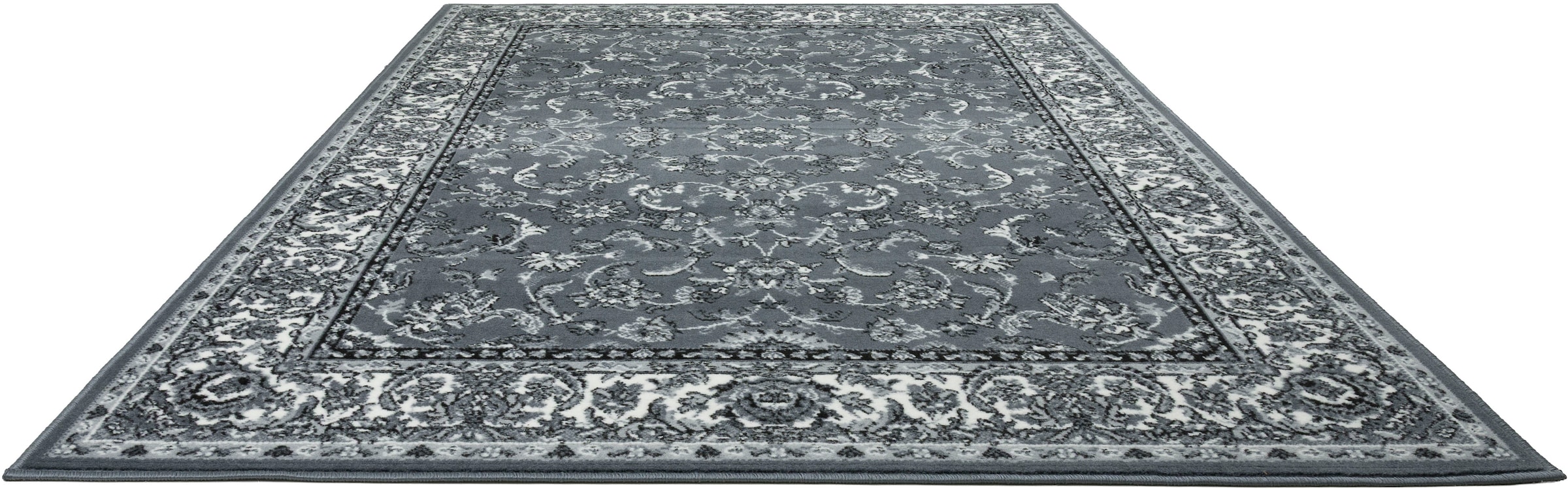 OTTO home Teppich »Ezzo, mit Bordüre, Kurzflor, Made in Belgium« rechteckig 7 mm Höhe Orient-Optik, Teppich,  Wohnzimmer, Esszimmer, Schlafzimmer