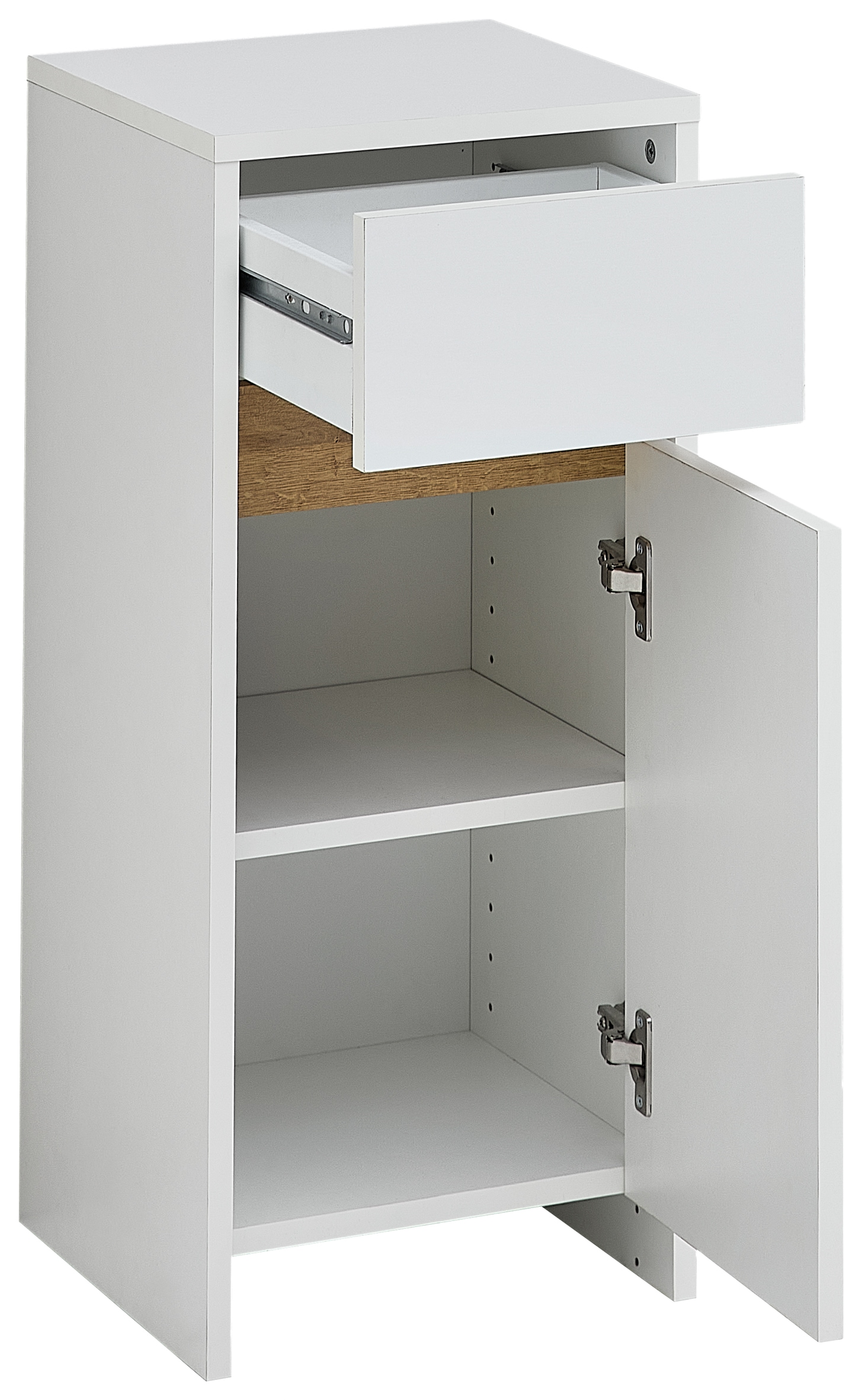 Saphir Unterschrank »Quickset 100, Badschrank 32,4 cm, 1 Tür und 1 Schublade« Badezimmerschrank, 1 Einlegeboden, 73,8 cm hoch, mit Akzentfuge