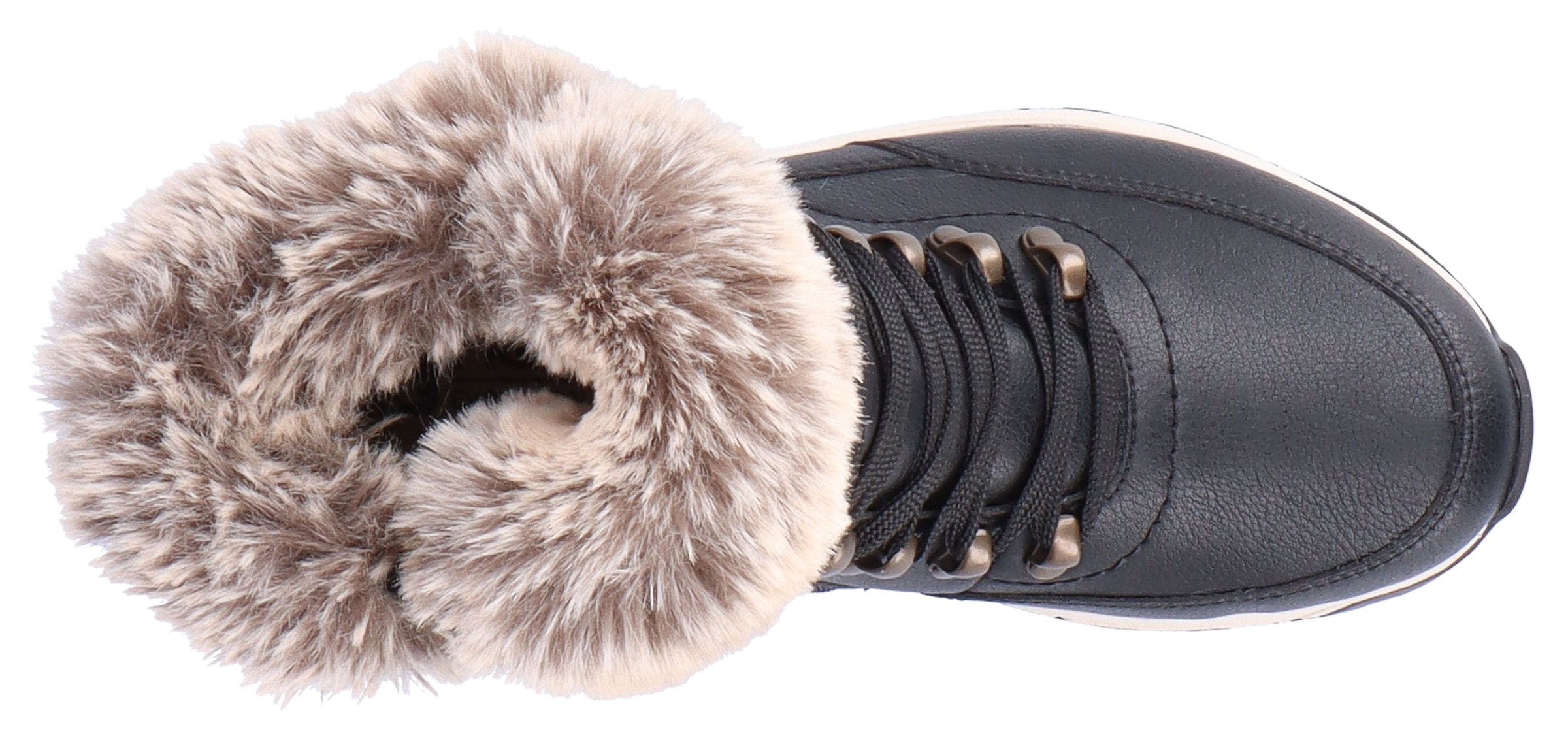RIEKER Sport Winterboots, Hightop Sneaker, Schnürboots, Winterschuh mit Lammwollfutter