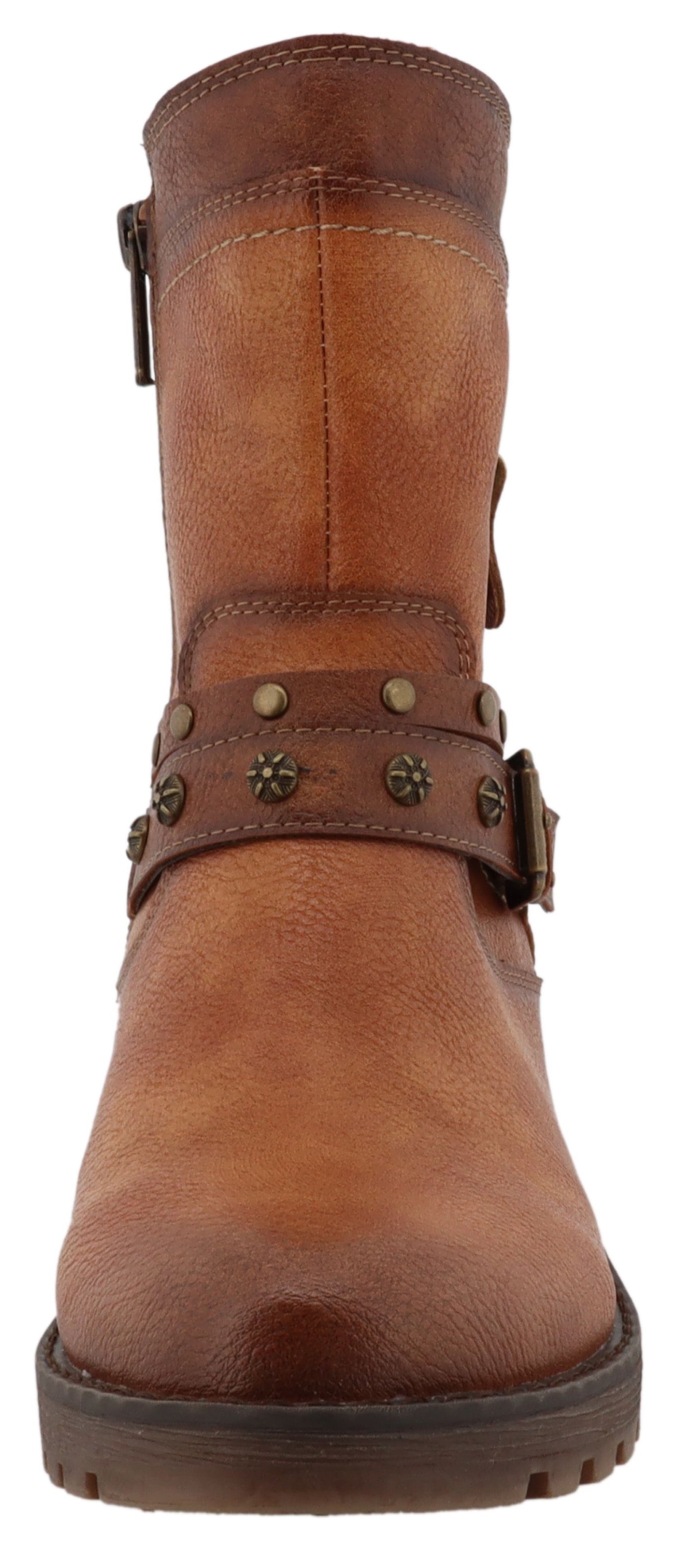 Mustang Shoes Winterboots »Haukea«  Biker Boots mit Blockabsatz und TEX-Membrane