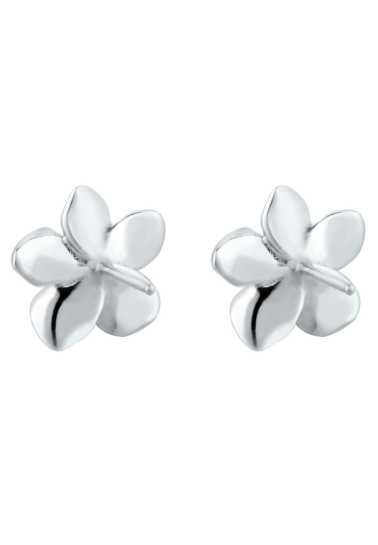 Elli Paar Ohrstecker »Ohrringe Frangipani Blüte Natur Blume Emaille 925 Silber«