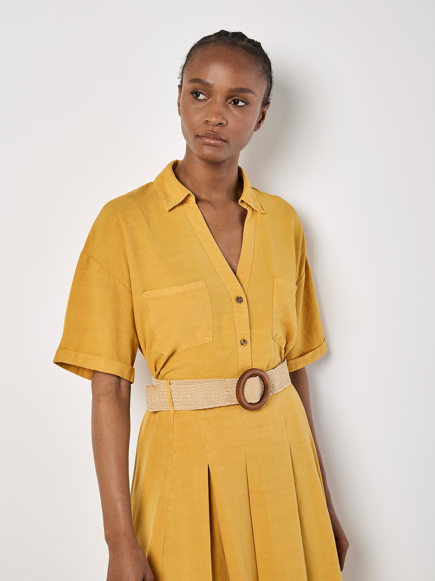 Apricot Hemdbluse »Bluse« mit offenem Kragen