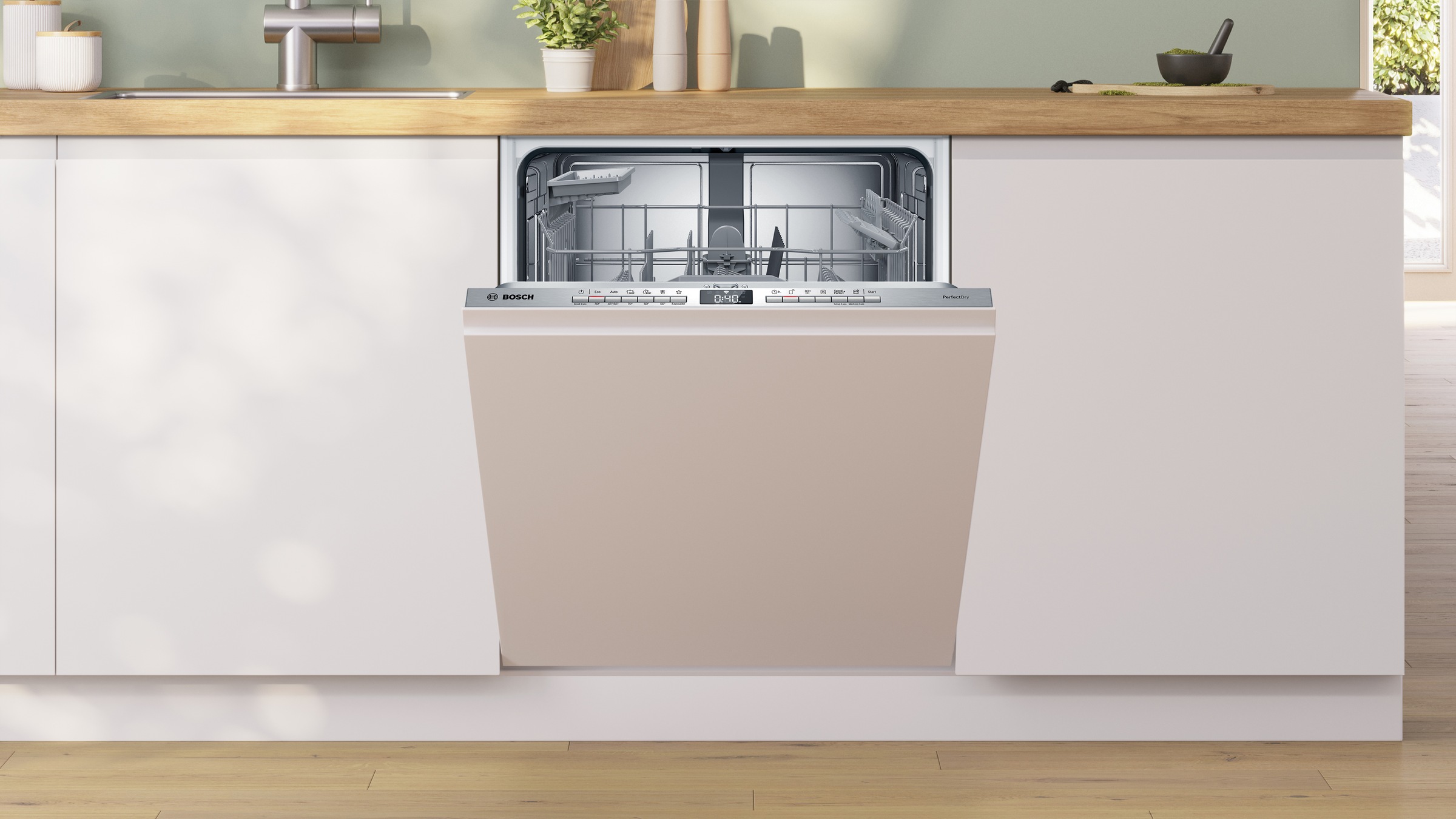 BOSCH vollintegrierbarer Geschirrspüler Serie 6 »SMV6YAX02E«, 13 Maßgedecke