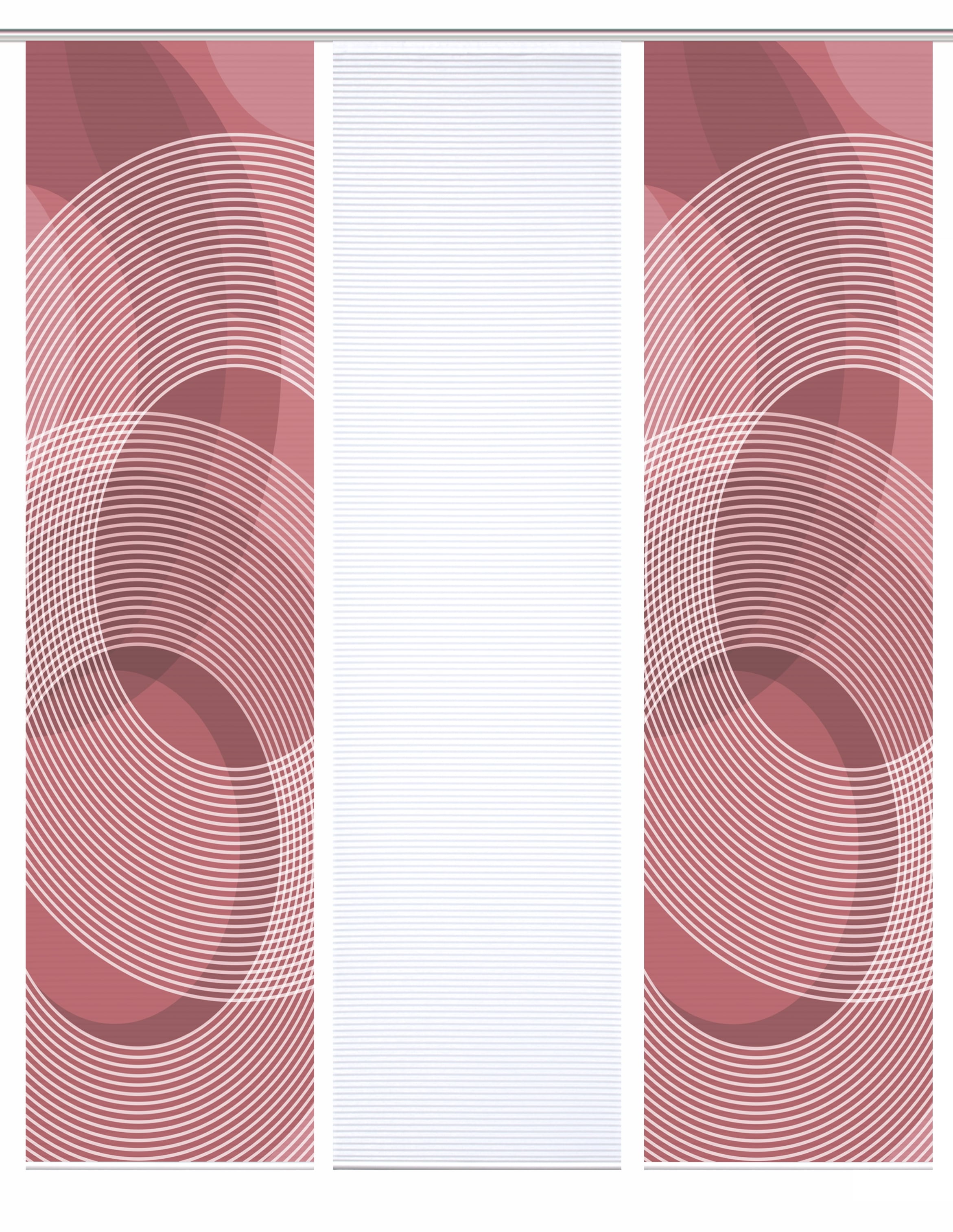 HOME in green Schiebegardine »AFONSO« Paneelwagen 3 Stk. tlg. SET DIGITALDRUCK,BAMBUSOPTIK RECYCELT