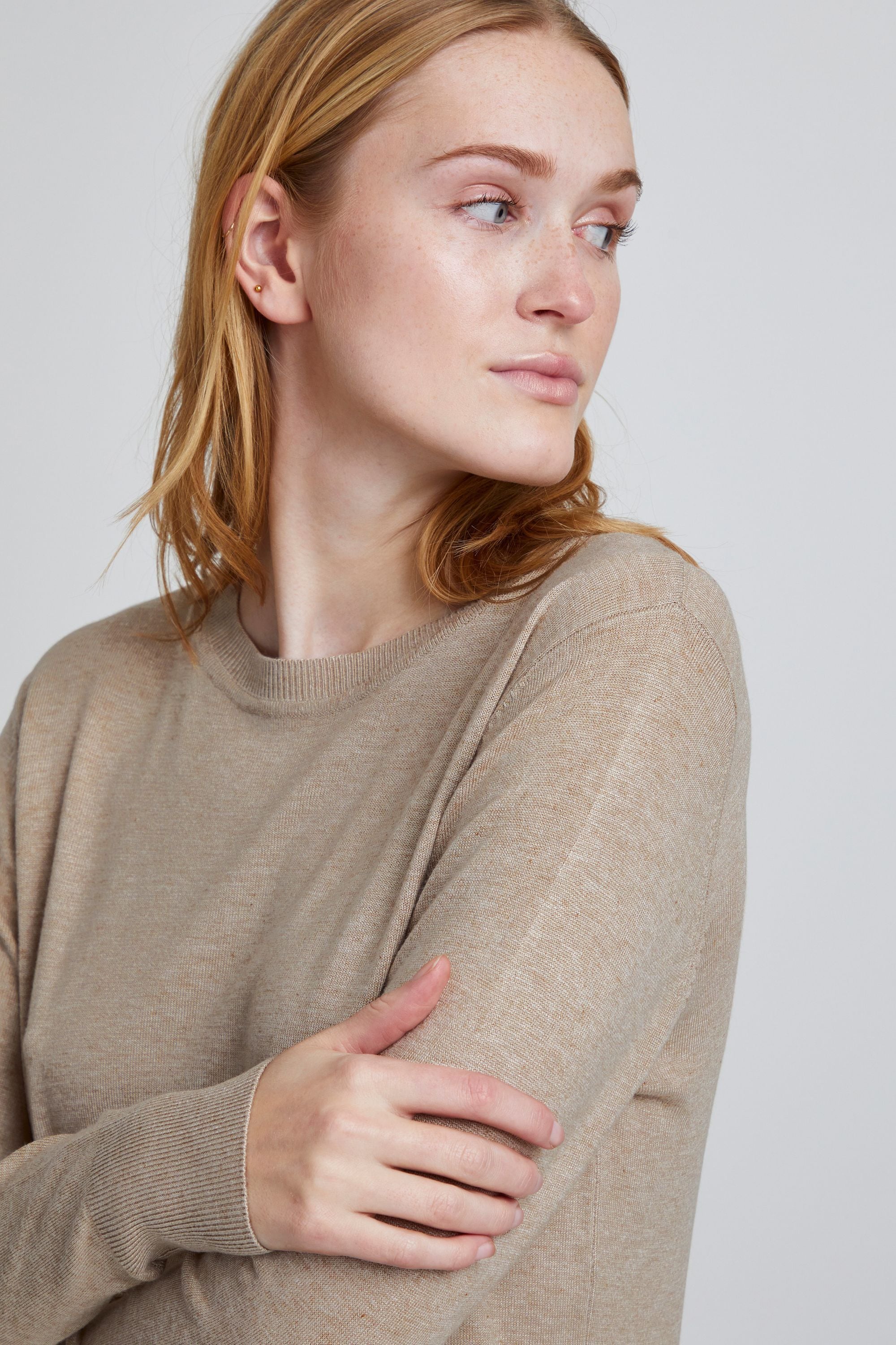 b.young Rundhalspullover »Strickrundhalspullov BYMmpimba«