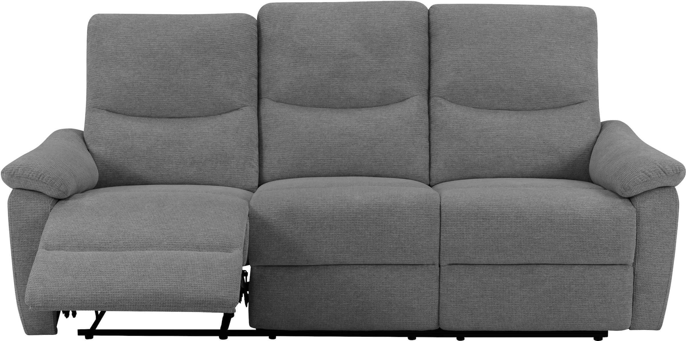 Home affaire 3-Sitzer »ODILON manuelle und elektrische Relaxfunktion in 2 Sitzen, Federkern,«, 105°-150° Relax- und Liegeposition, Federkernpolsterung