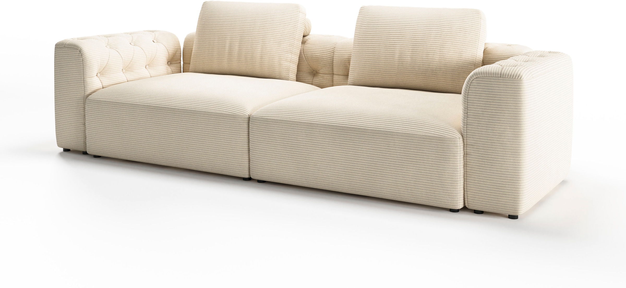 RAUM.ID 2,5-Sitzer »Cushid«, Modulsofa, bestehend aus 2 Teilen, Breite 268 cm