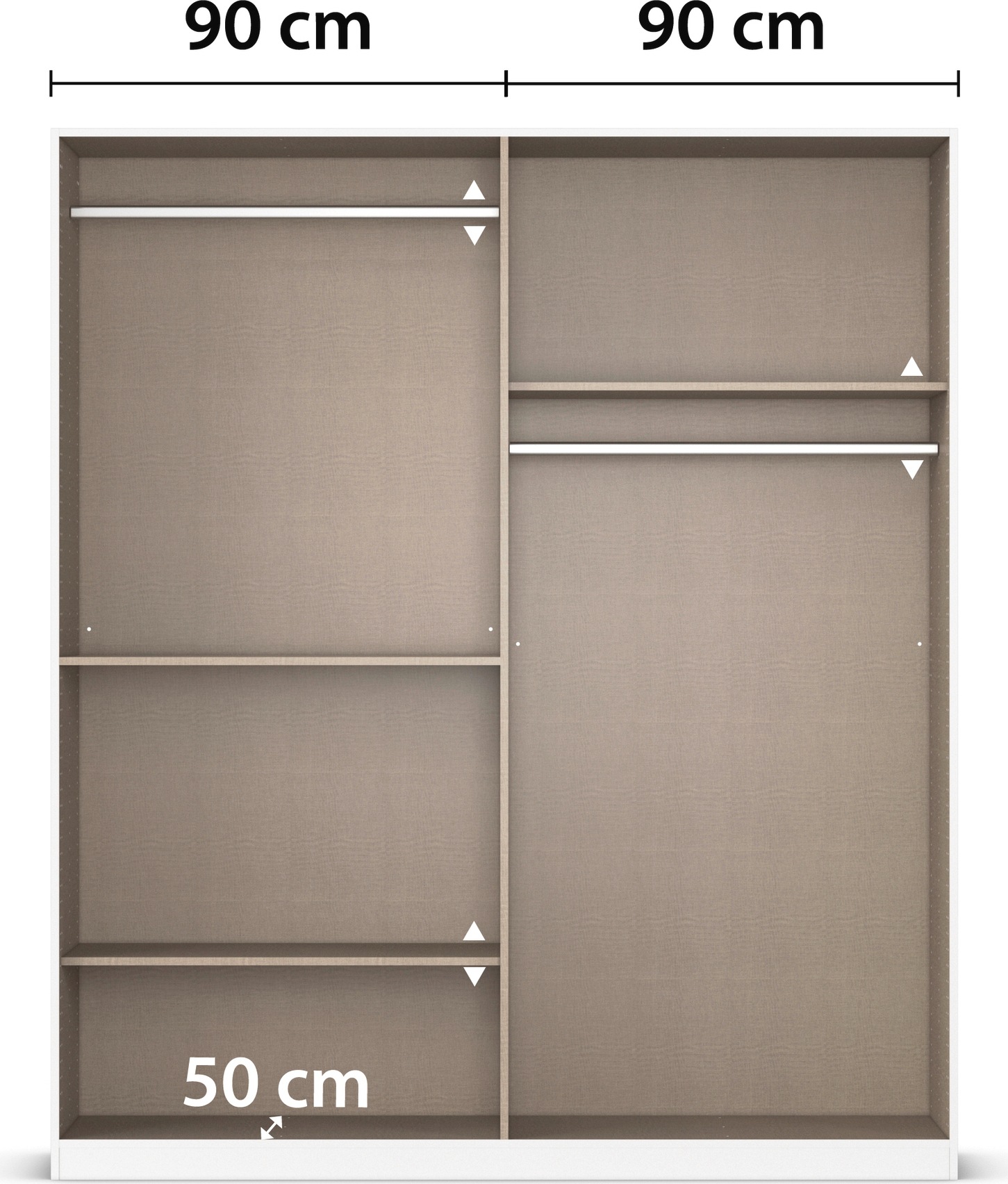 rauch Drehtürenschrank »Kleiderschrank Schrank Garderobe MAIKA mit Dekor-Front«, 2 Schubladen, in verschiedenen Breiten, Höhen, Farben, MADE IN GERMANY