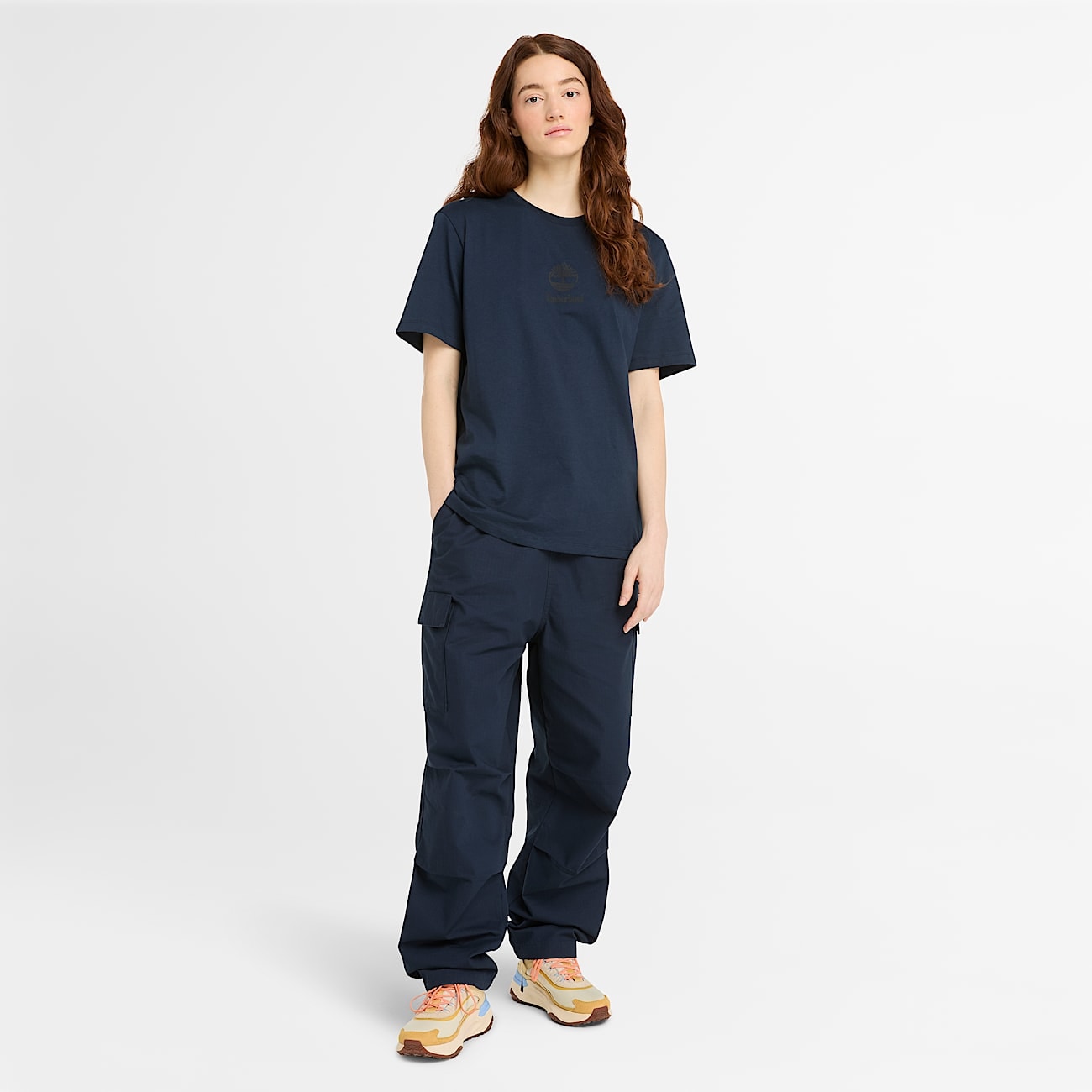 Timberland T-Shirt »Print Stack Logo Short Sleeve Tee« sportlicher Schnitt, Kurzarm, für Sportmode und Casualmode